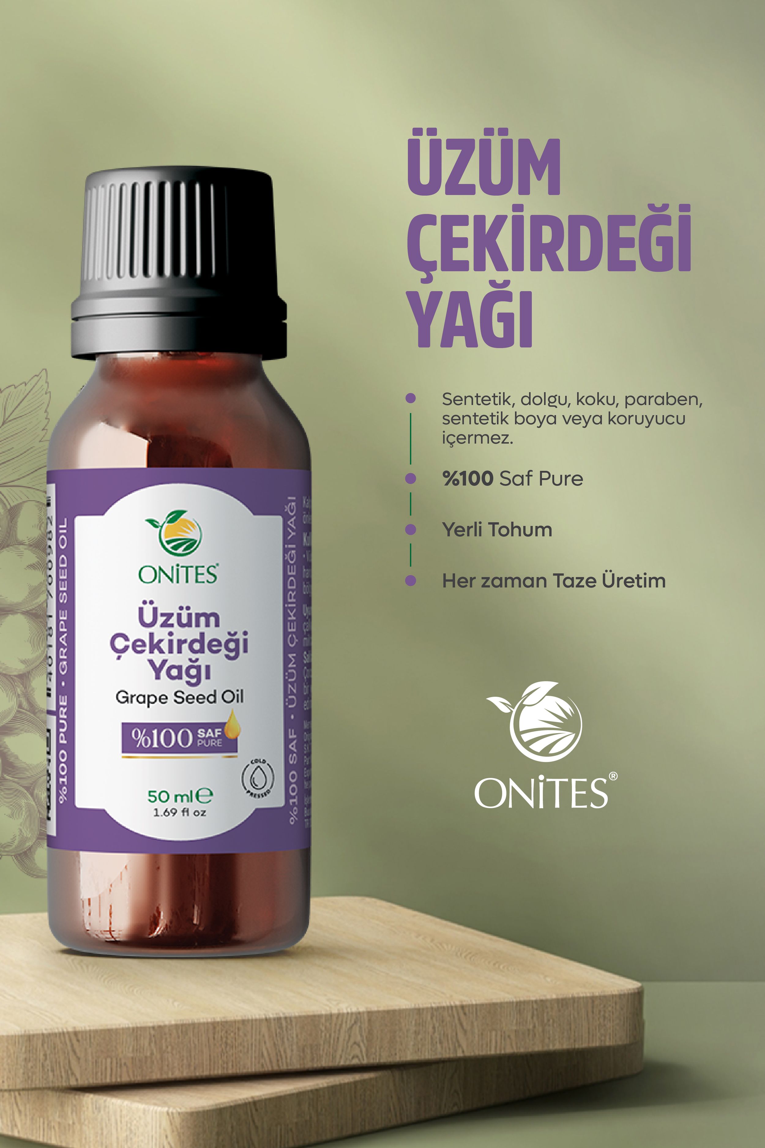 Üzüm Çekirdeği Yağı 50ml