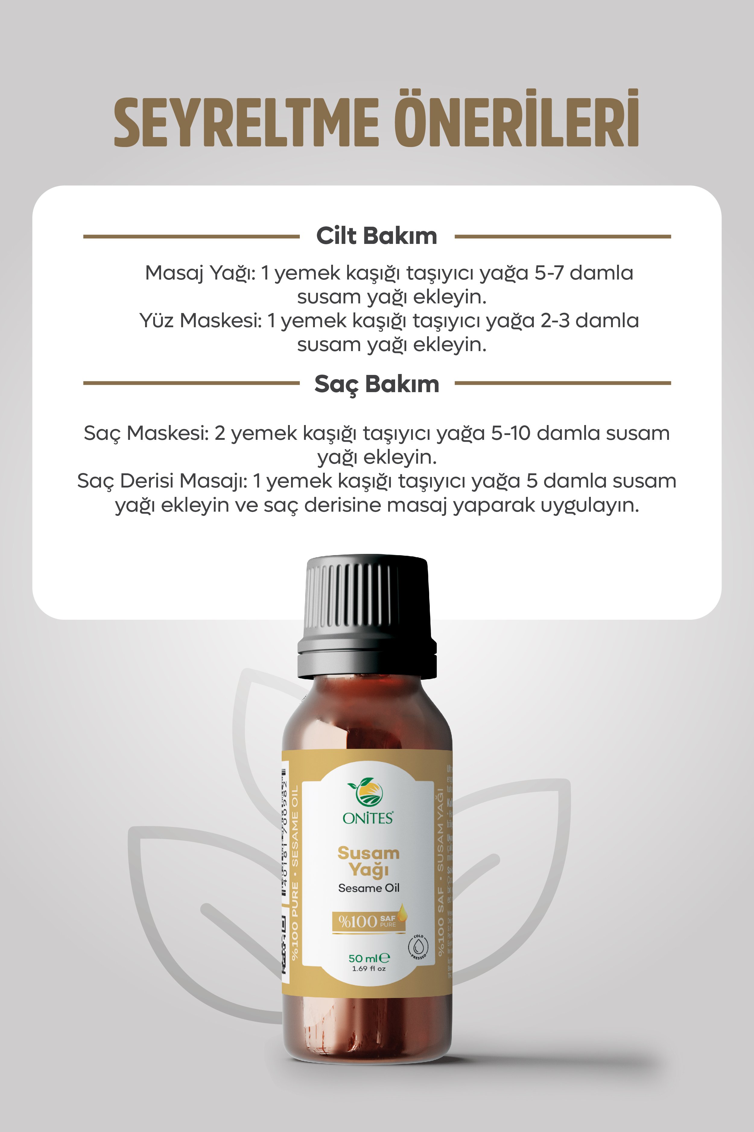 Susam Yağı 50ml