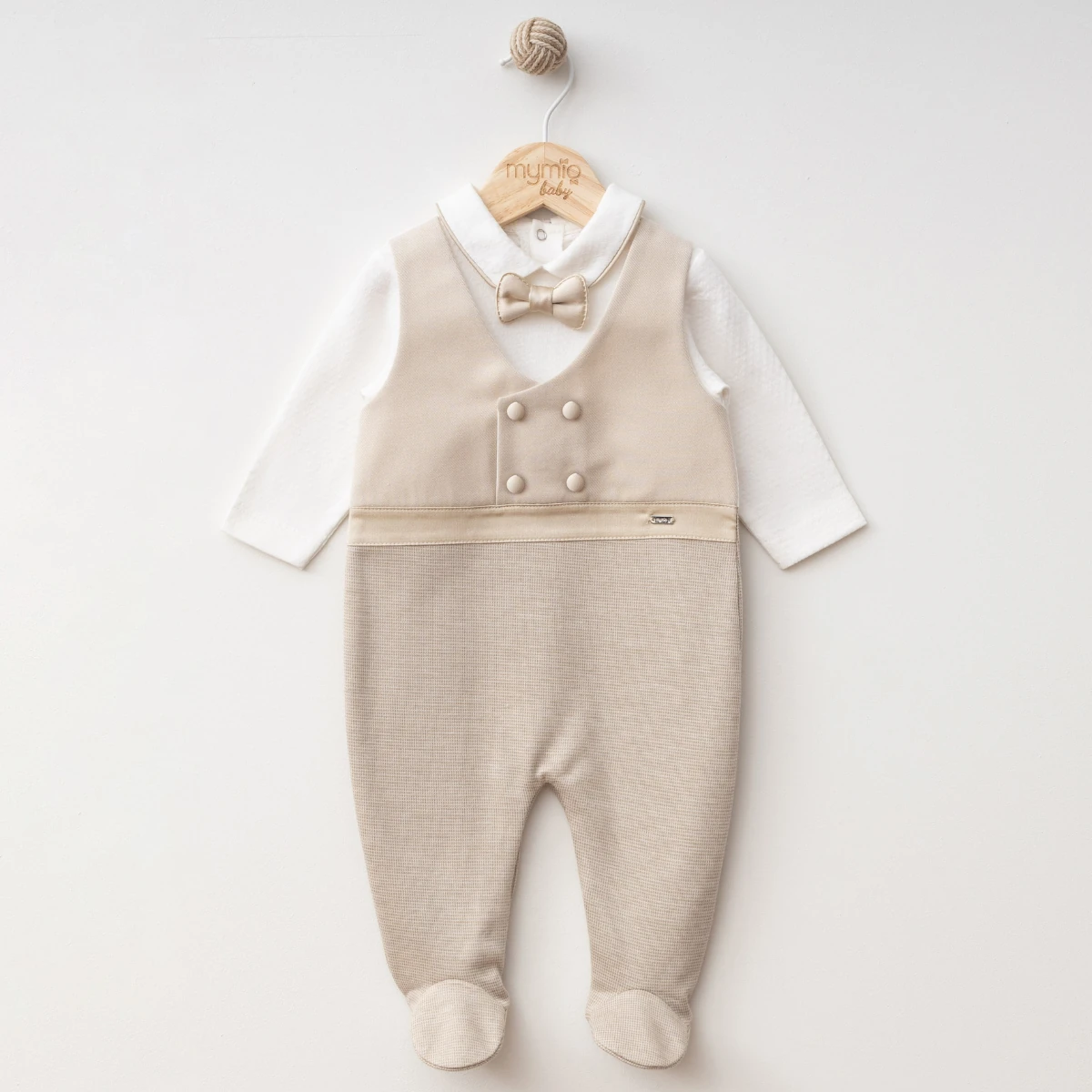 Şık Papyonlu Ayaklı Tulum