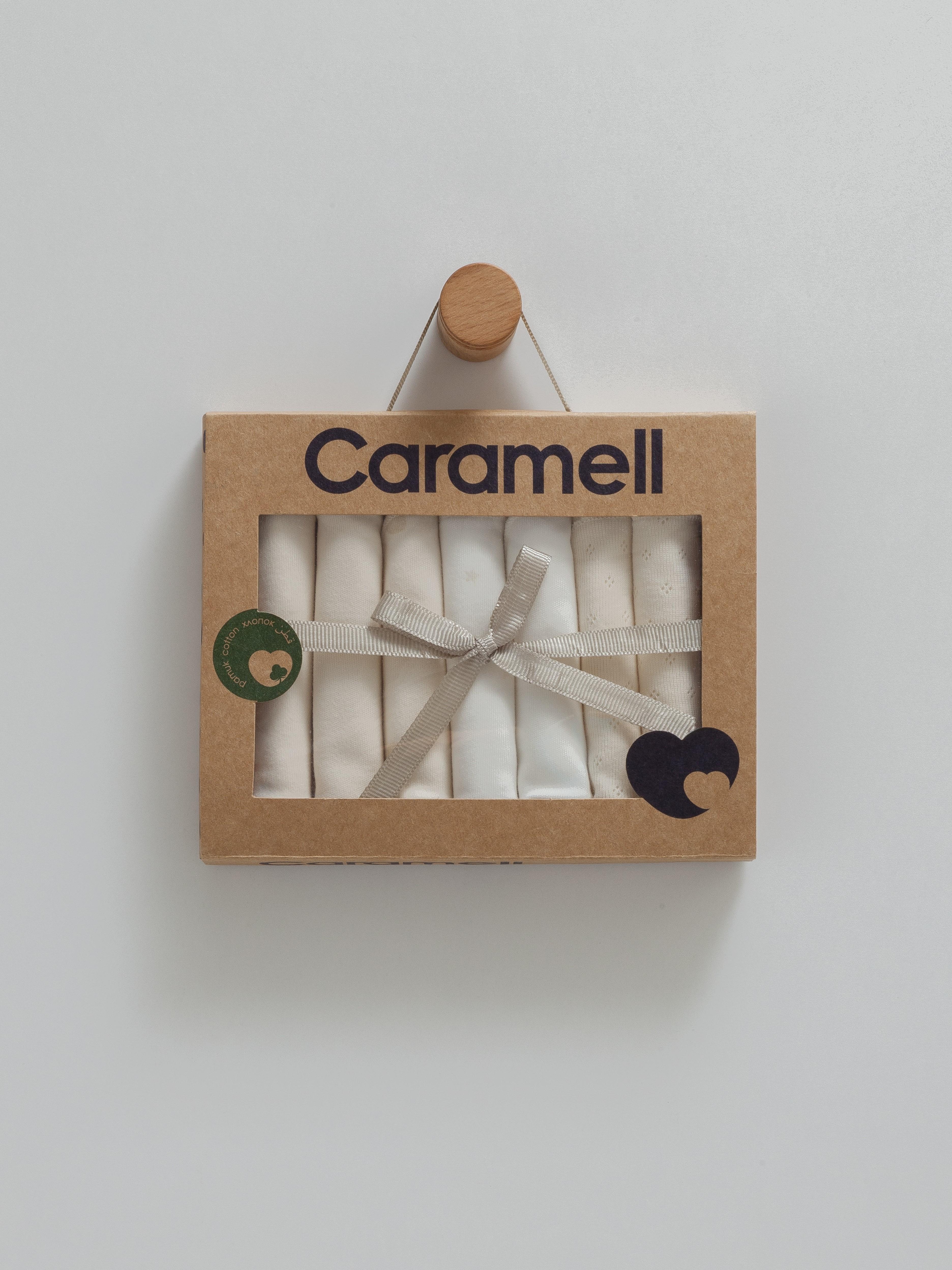 Caramell Cute Bear 7'li Ağız Mendili