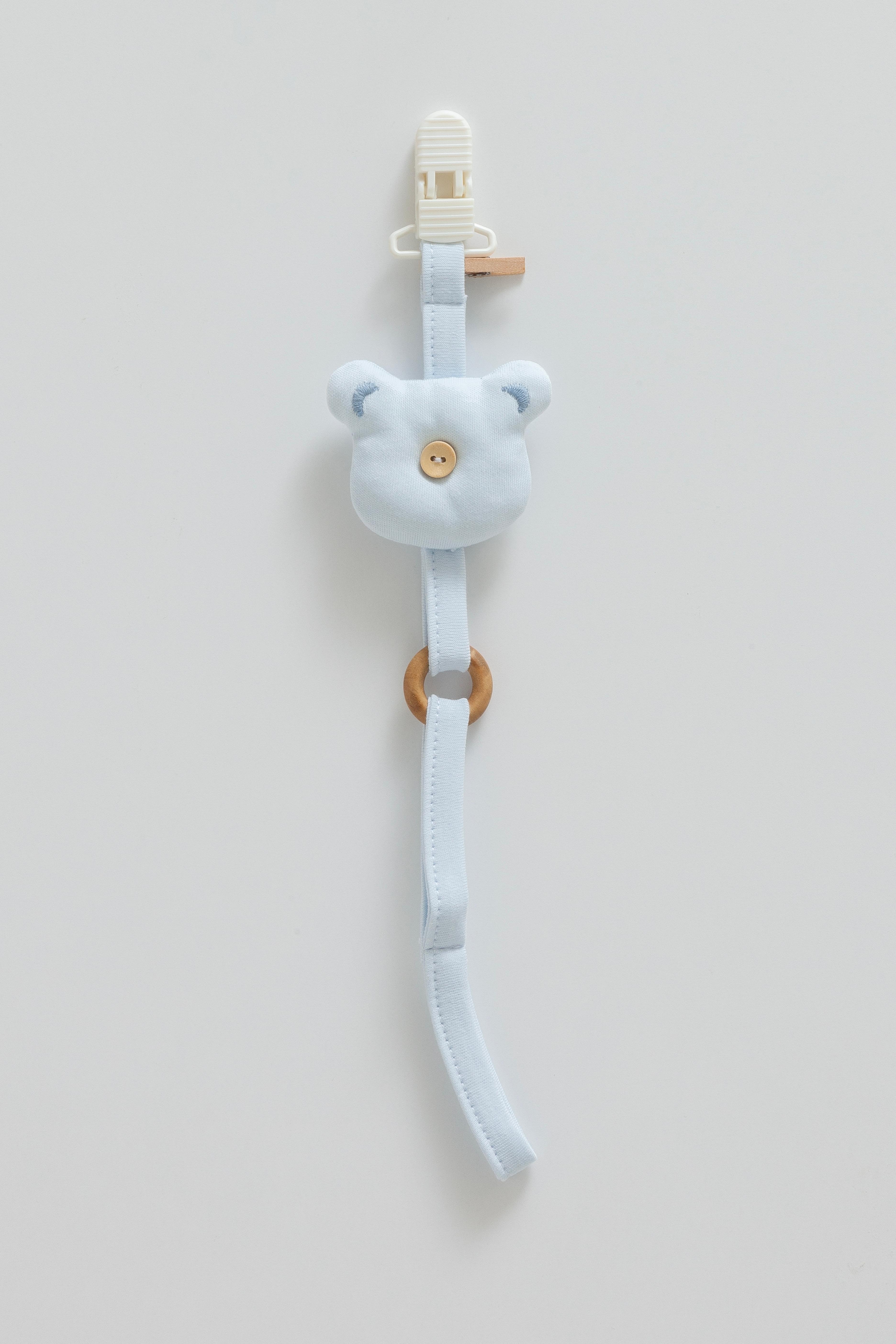 Caramell Cute Bear Emzik Askısı - Mavi