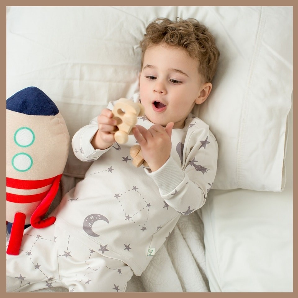 Natürel Mevsimlik Star Pijama Takımı