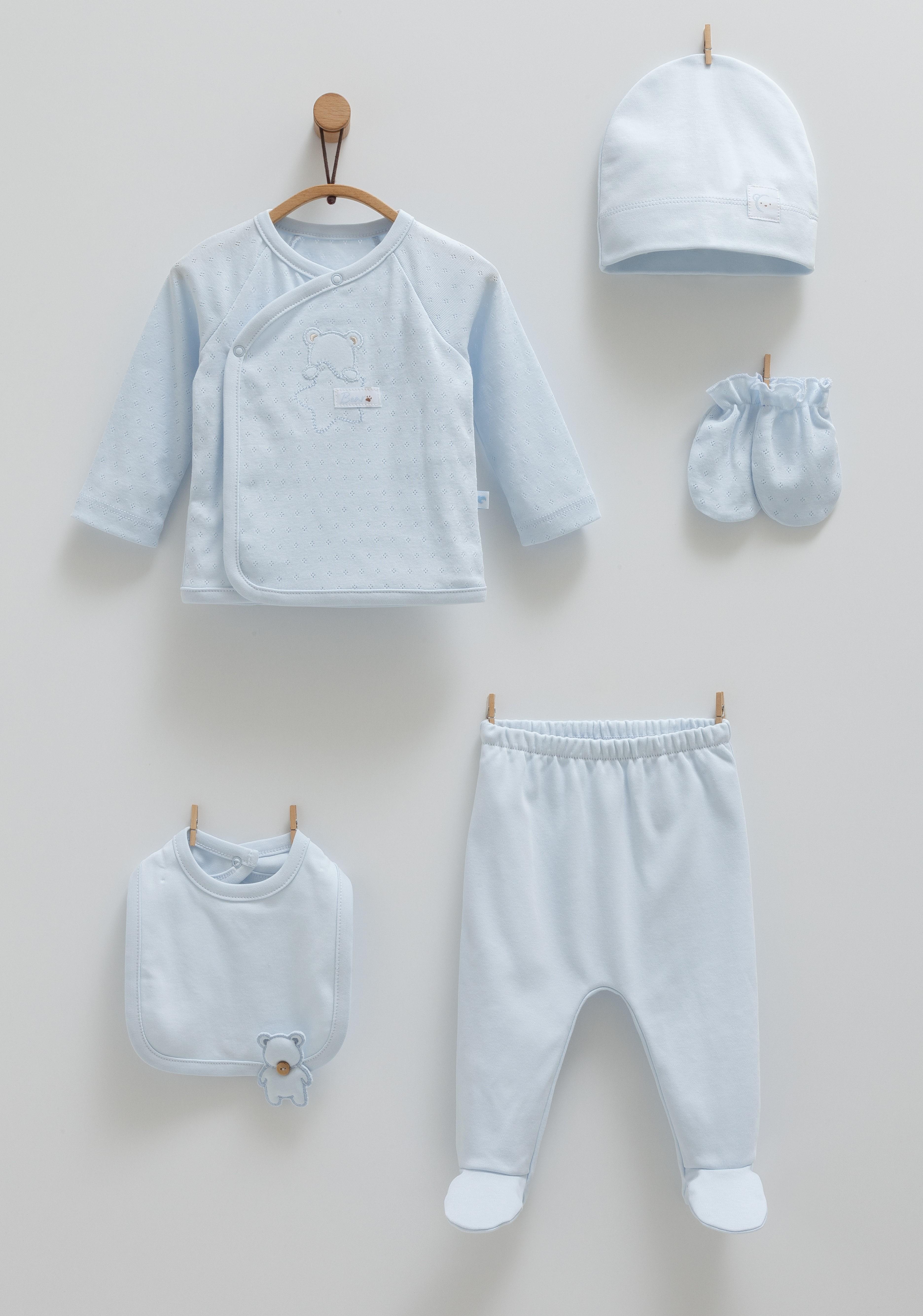 Caramell Premium Cute Bear 5li Hastane Çıkışı Seti
