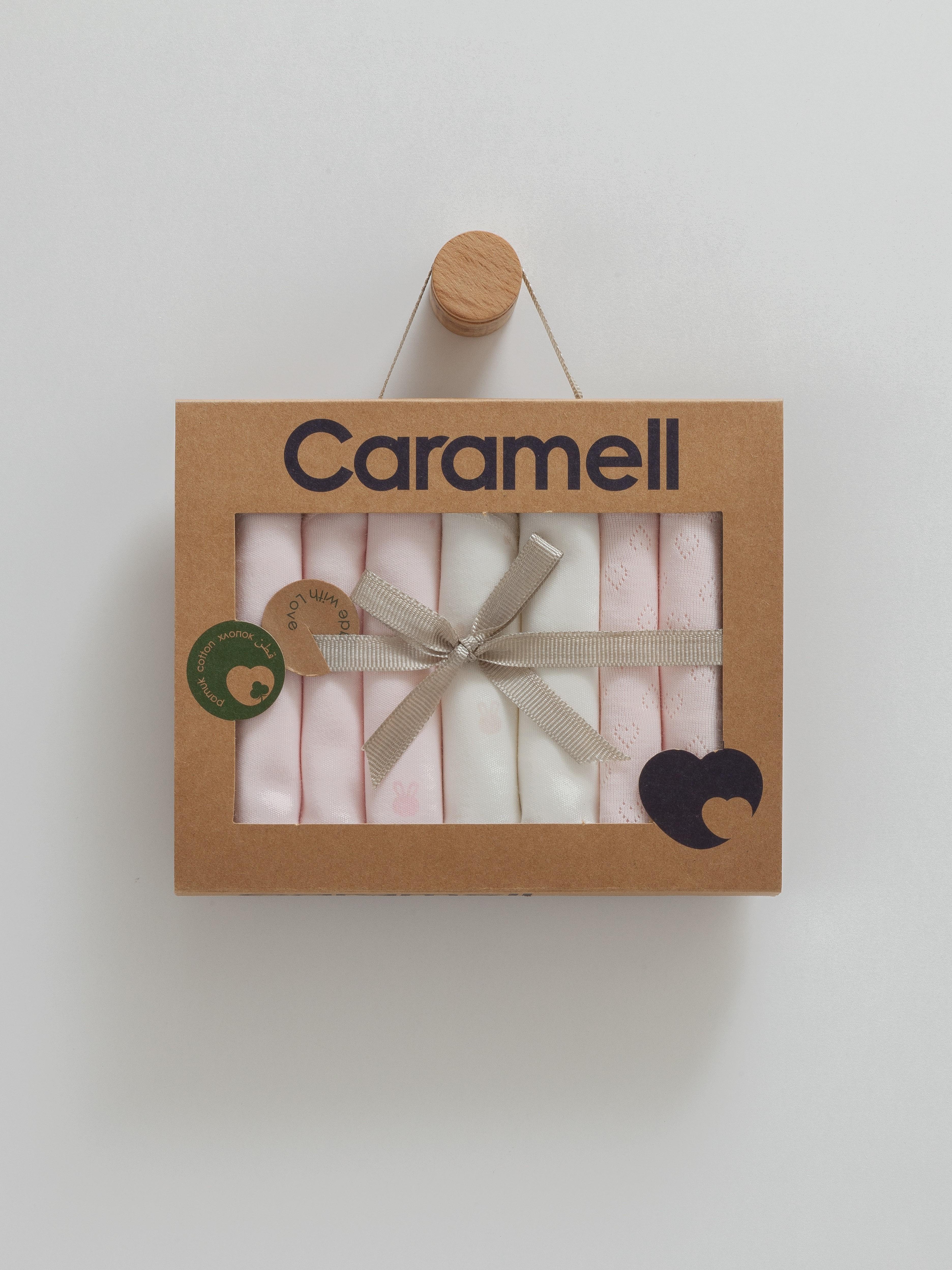Caramell Cute Rabbit 7'li Ağız Mendili