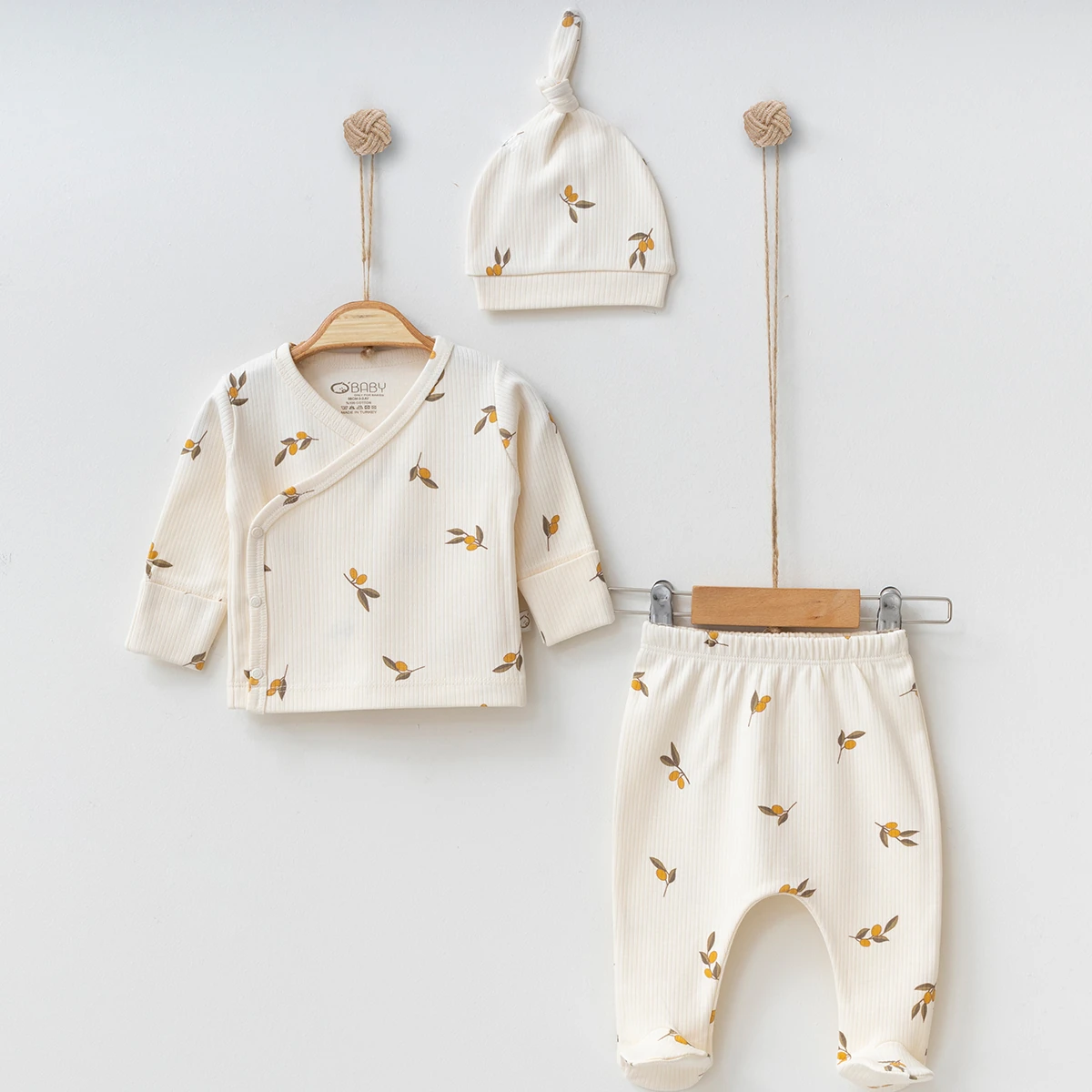 Zeytin Baskılı 3'lü Takım