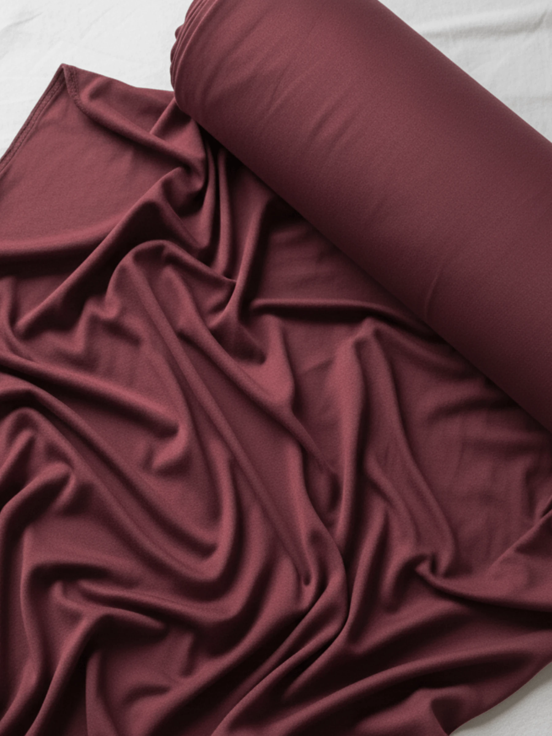 Bordo %100 Pamuk Süprem Kumaş – 170 cm En | Esnek, Yumuşak, Nefes Alabilen Tişört ve Giyim Kumaşı