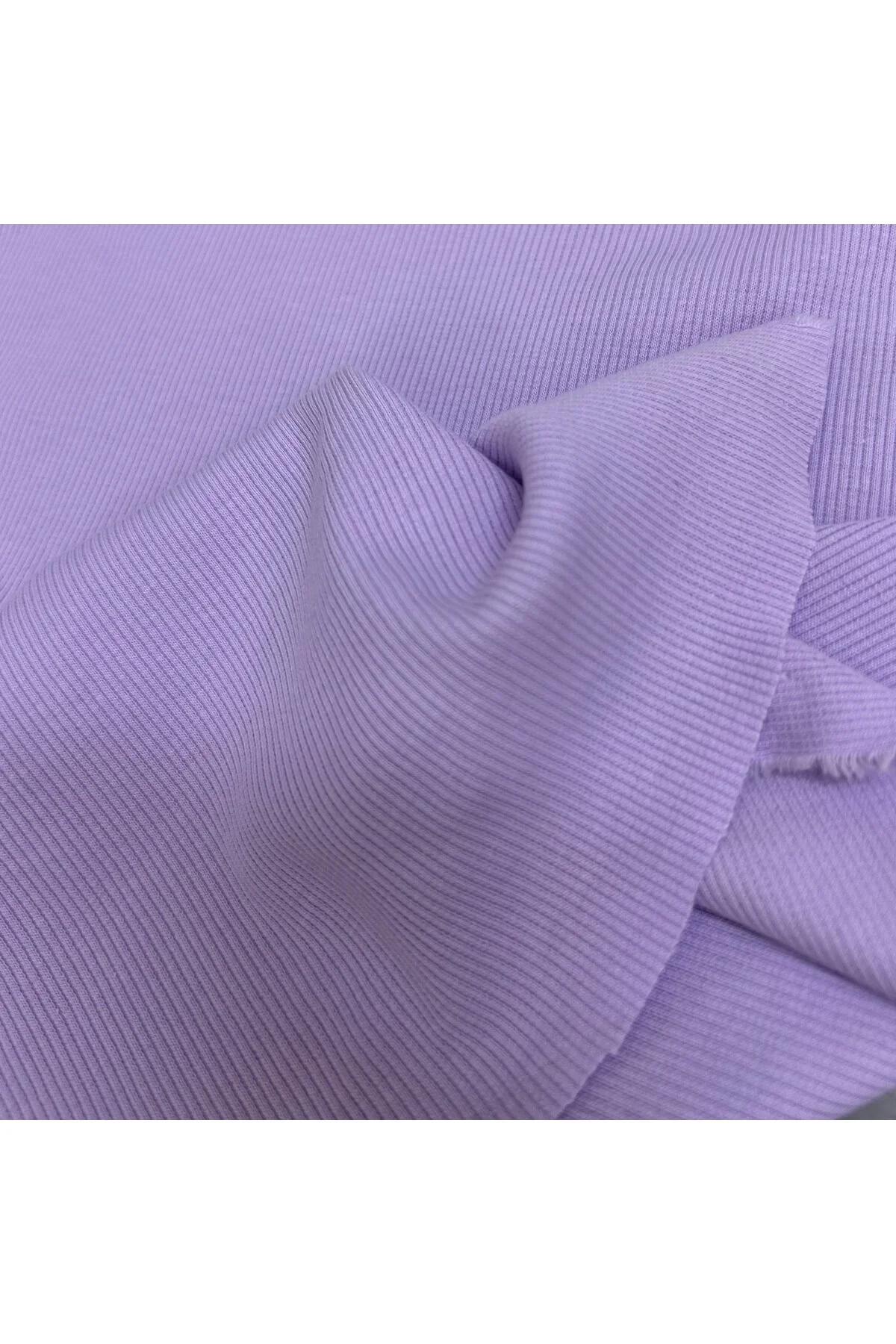 Lila Kaşkorse Kumaş – Esnek, Sık Dokulu ve Yumuşak Ribana Kumaş | Tişört, Atlet, Bebek Giyim ve Aksesuar İçin İdeal
