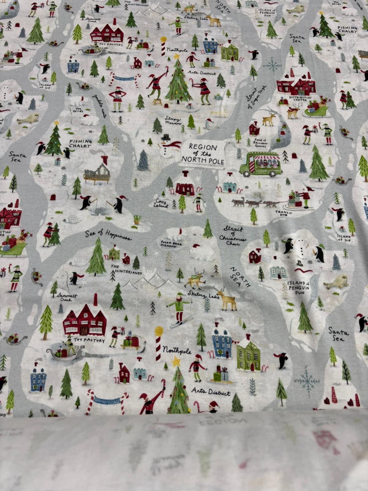 Bebe Interlok Kumaş – 170 cm En | Pamuklu Esnek Penye Kumaş | Yılbaşı & Çocuk Desenli Kumaş