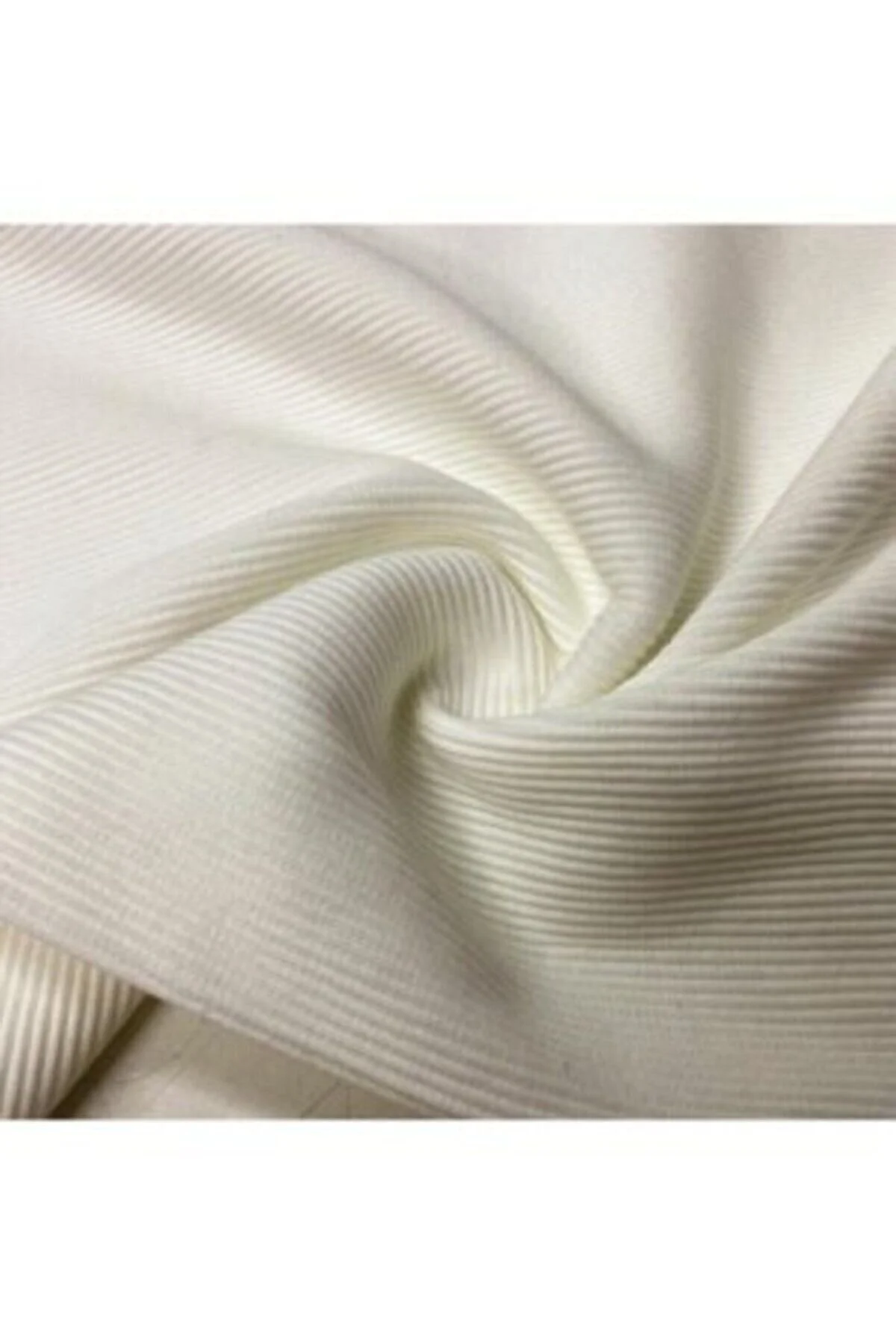 Krem Kaşkorse Kumaş – Esnek, Sık Dokulu ve Yumuşak Ribana Kumaş | Tişört, Atlet, Bebek Giyim ve Aksesuar İçin İdeal