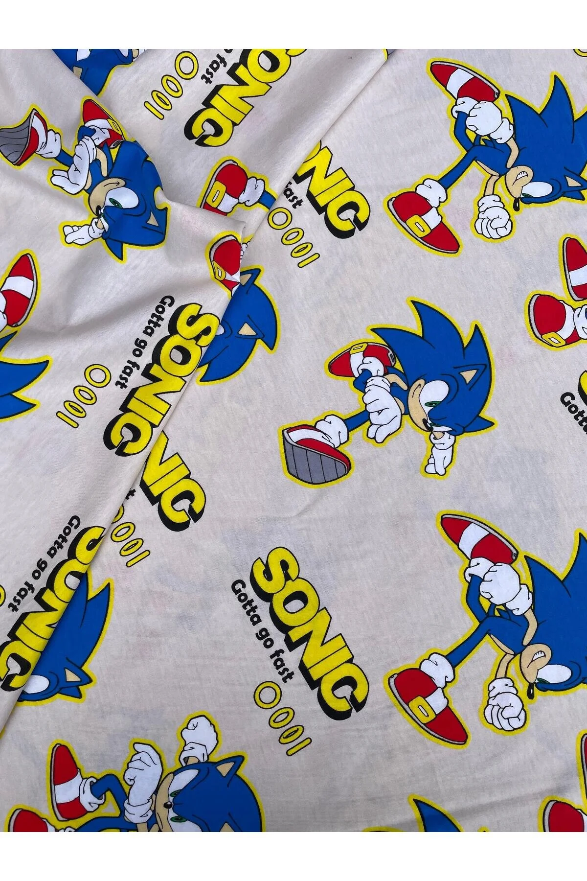 Sonic Baskılı 30/1 Süprem Penye Kumaş – %100 Pamuk | Top Eni 175 cm | Esnek, Yumuşak ve Nefes Alabilen Penye Kumaş