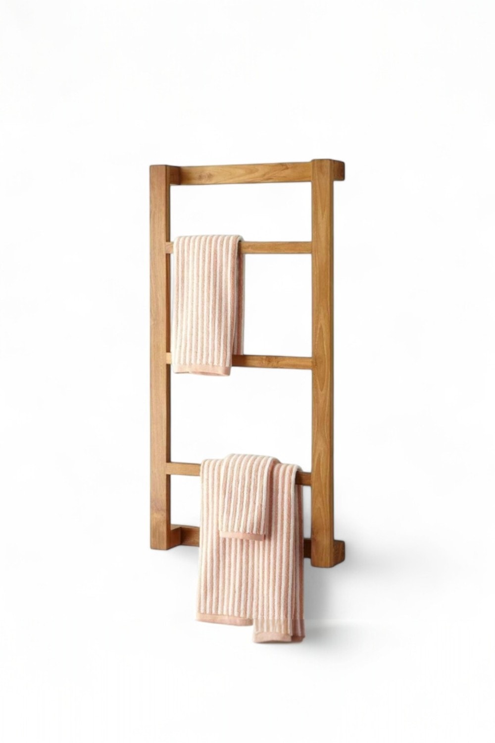 Wulan Towel Rack Handmade Wooden Towel Holder - Natural