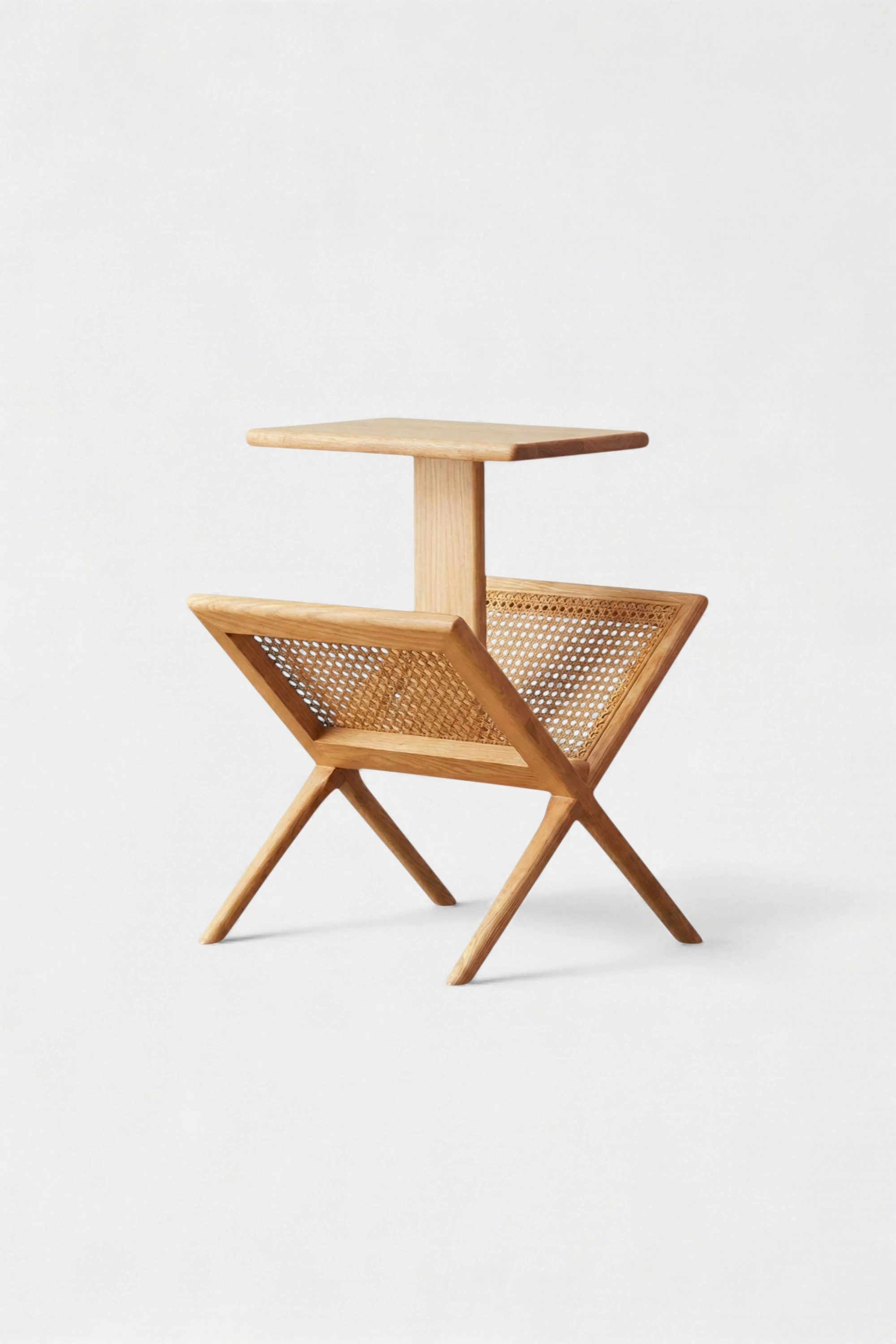 Ahu El Yapımı Hazeranlı Masif Ahşap Sehpa