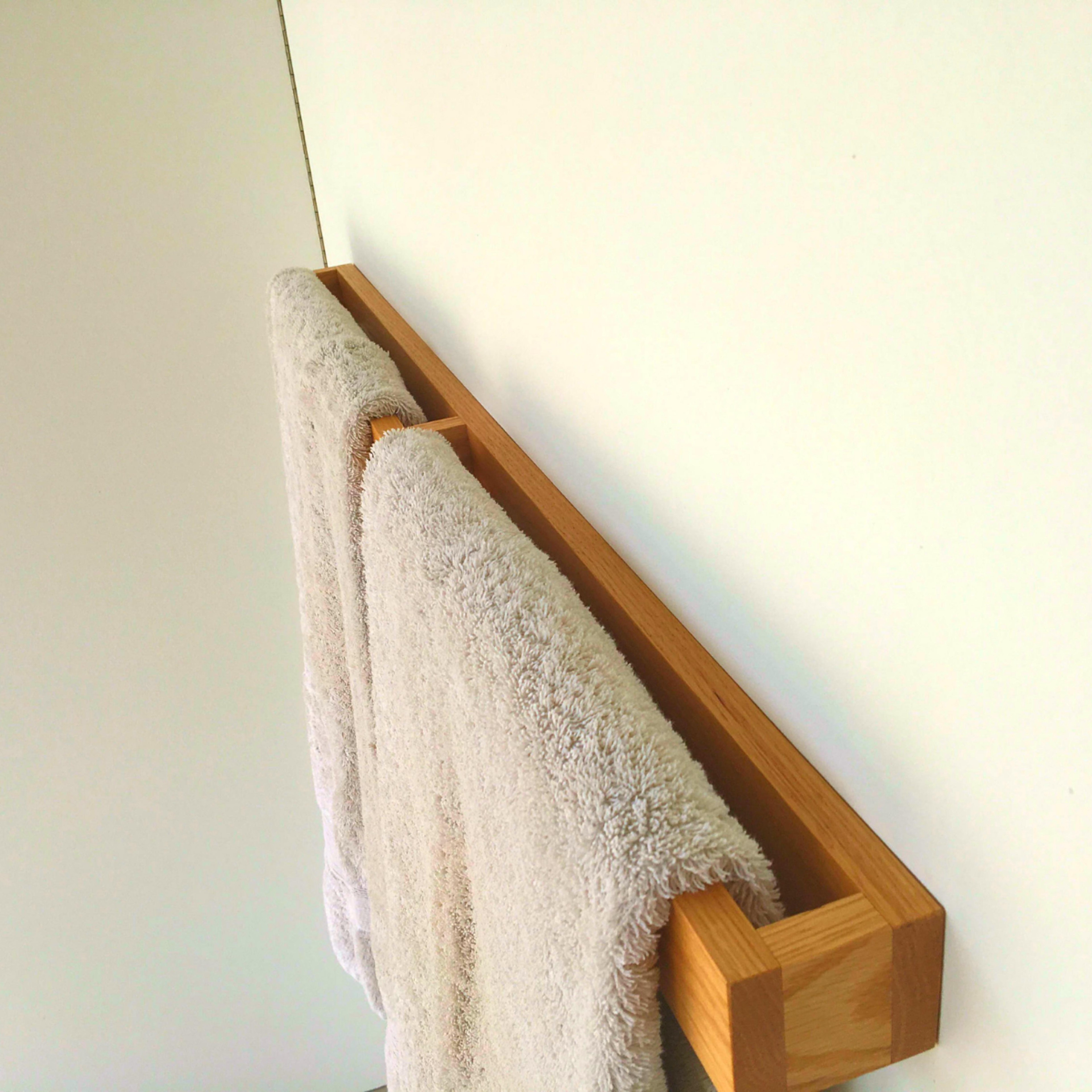 Handmade Wooden Towel Holder