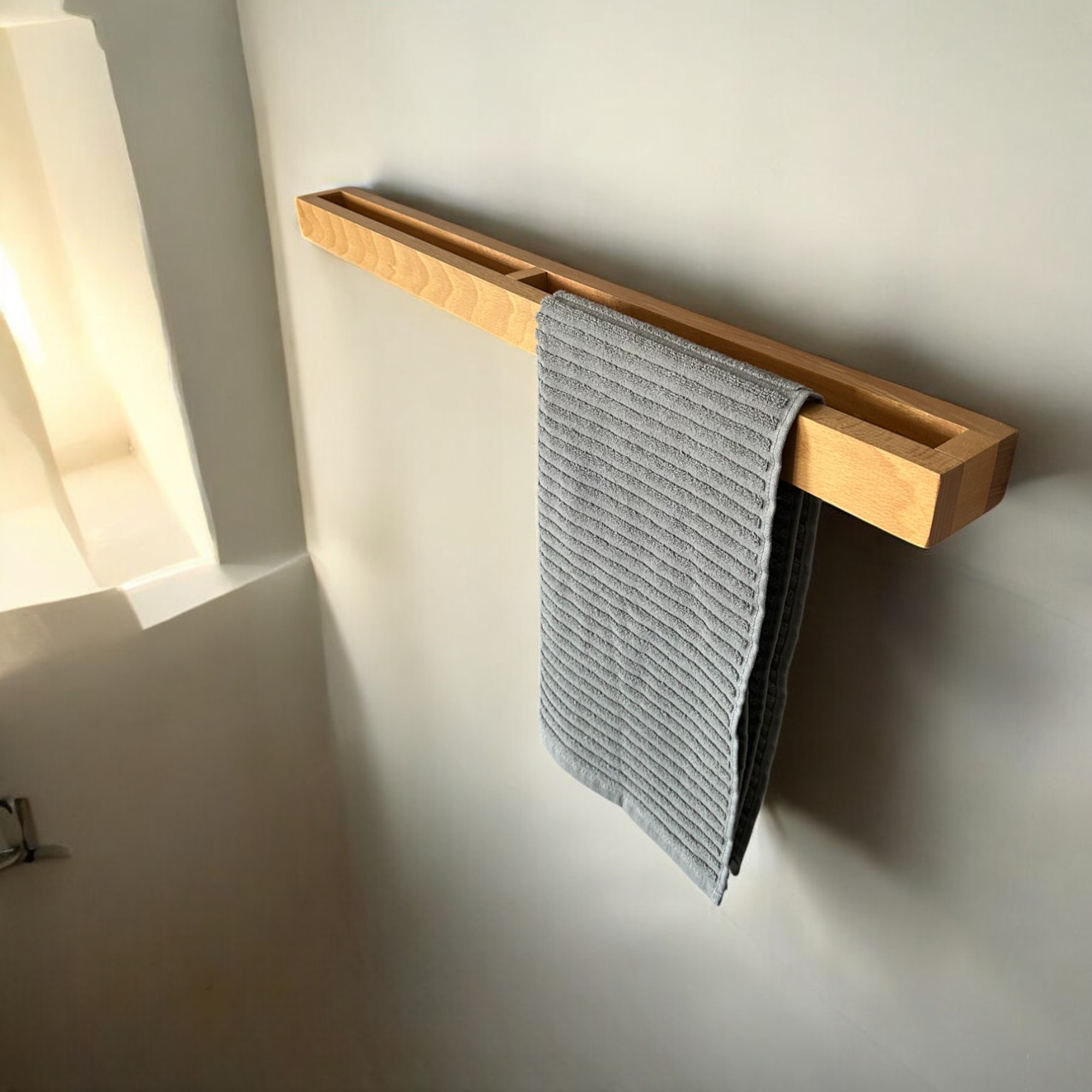 El Yapımı Masif Ahşap Banyo Seti