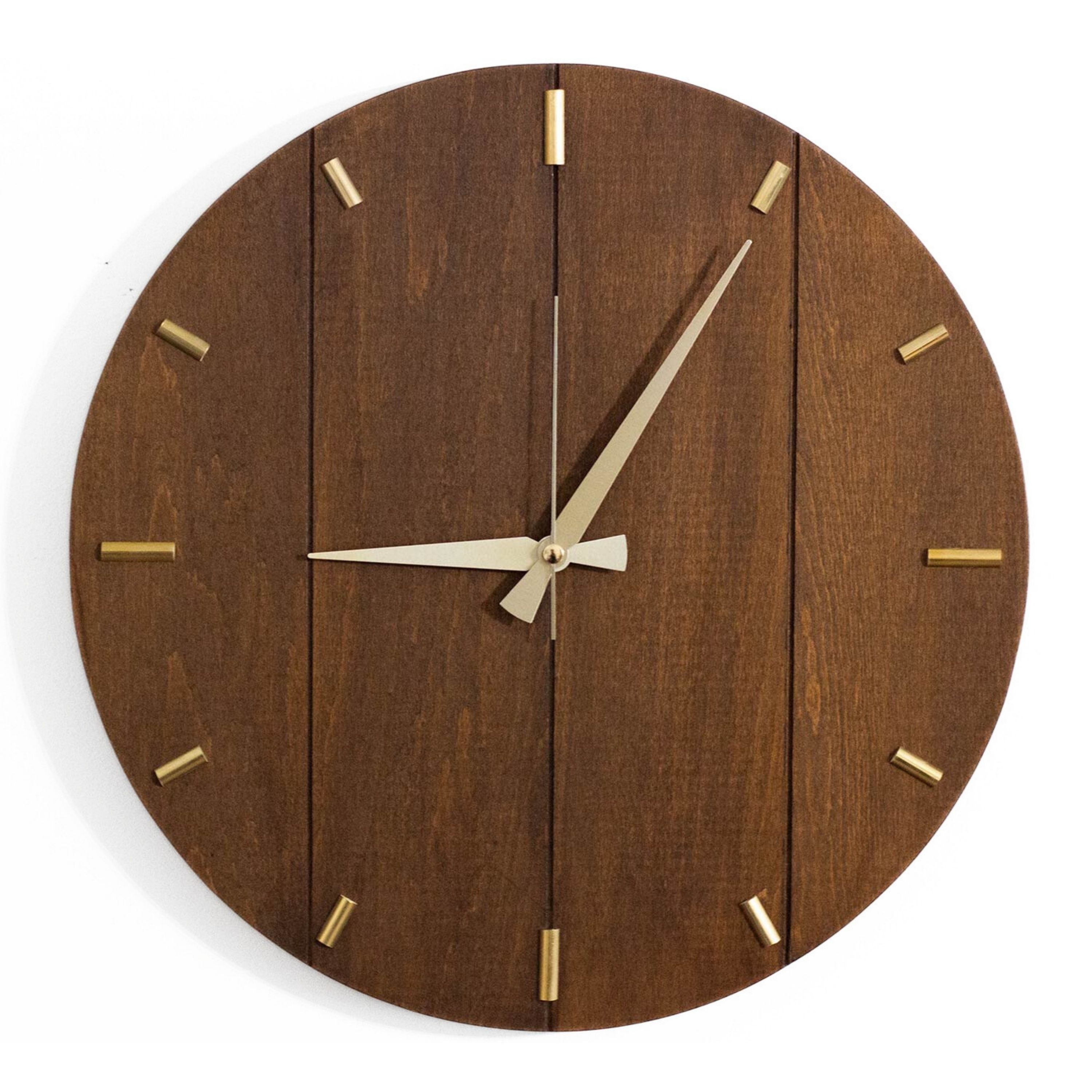 WOAA Industrial Design Wooden Wall Clock