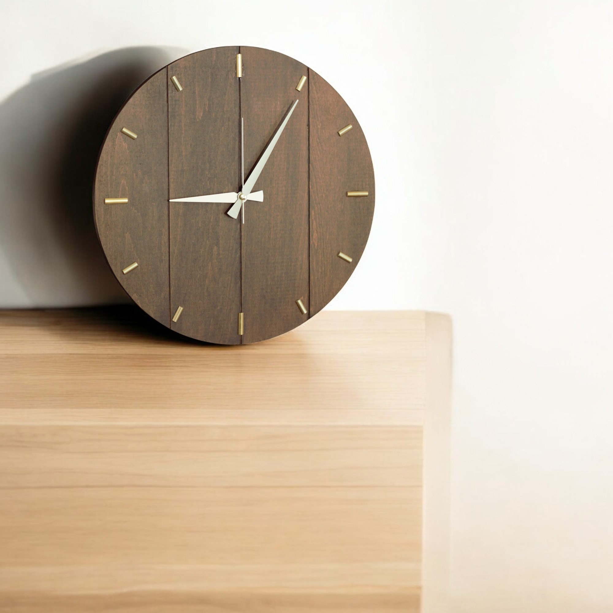 WOAA Industrial Design Wooden Wall Clock