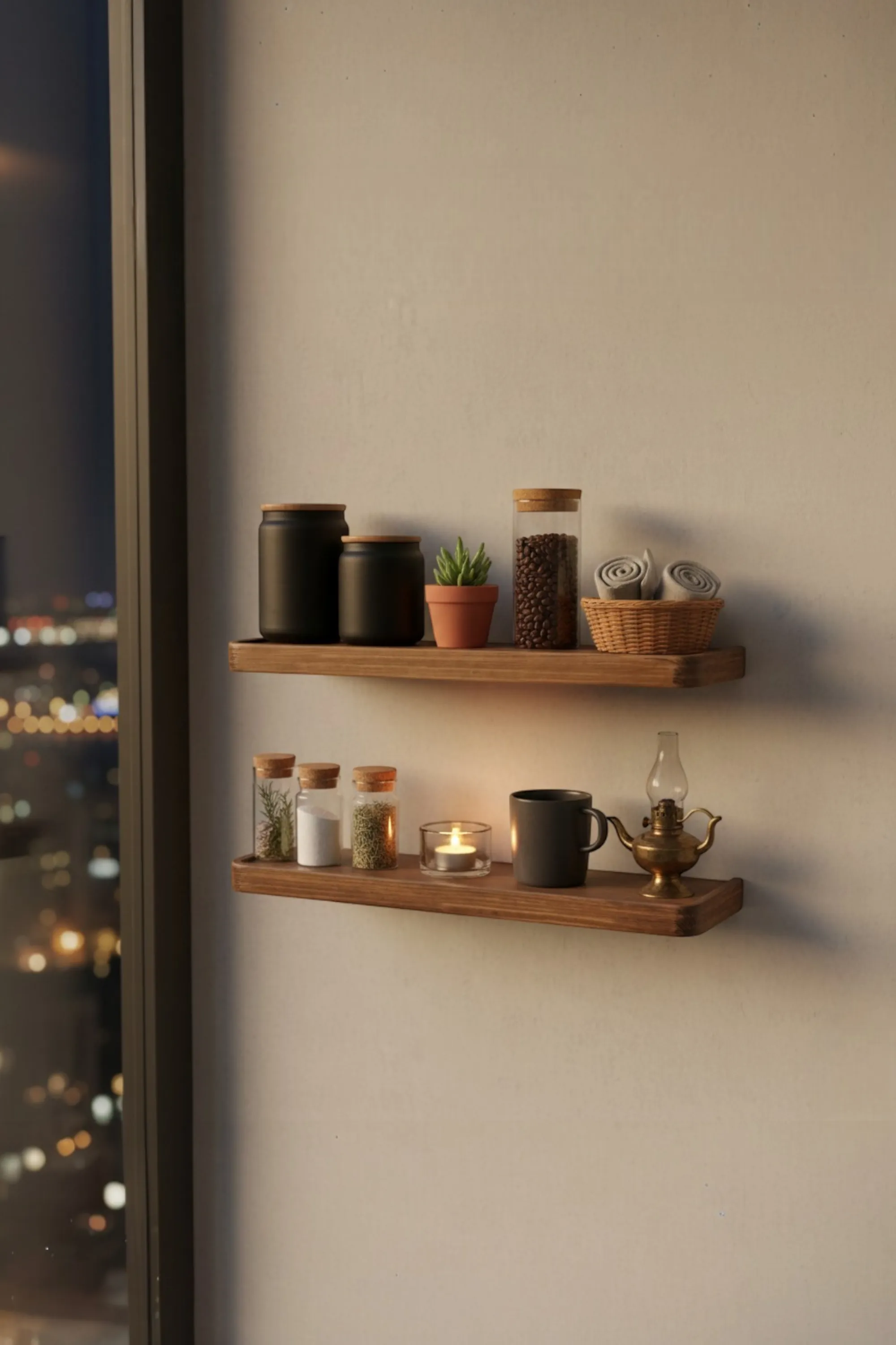 Celtis El Yapımı Ahşap Raf