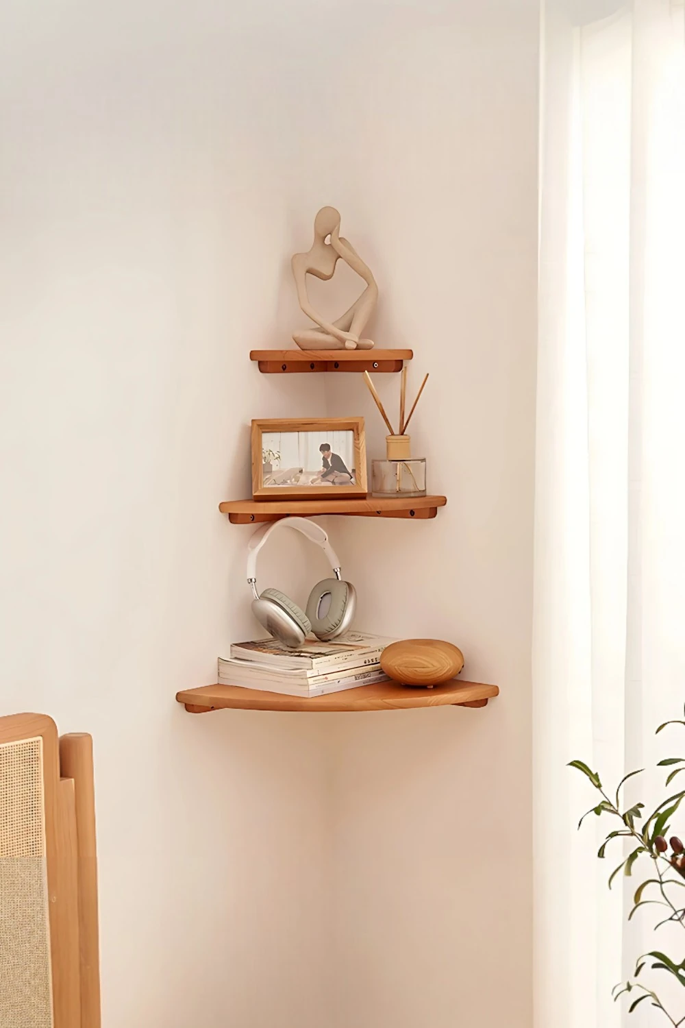 Tila El Yapımı Ahşap Raf 3'lü Set