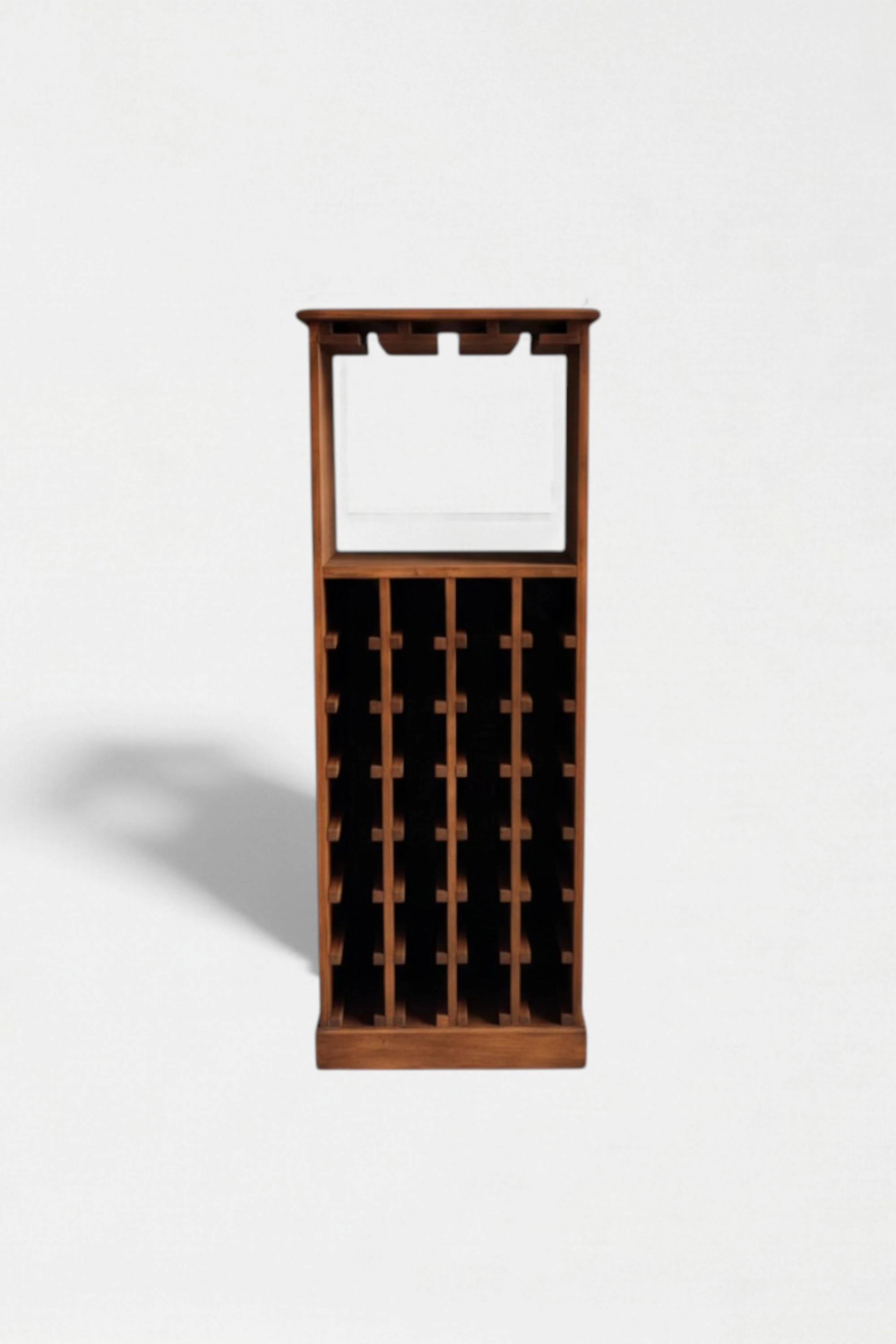 Janissa Masif Ahşap Şarap Standı