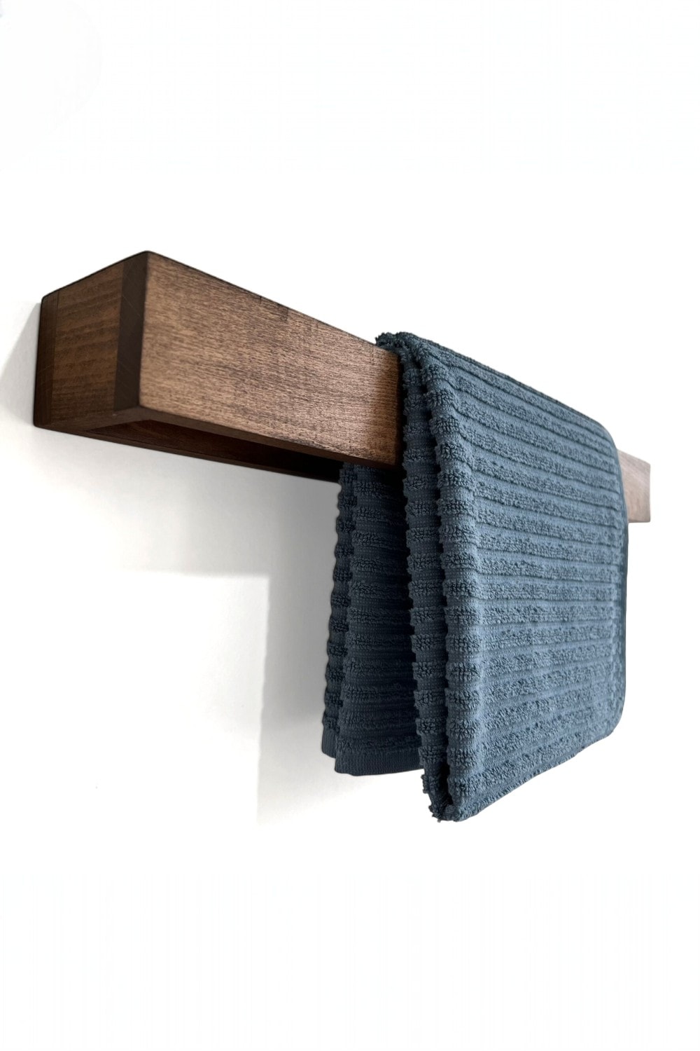 Handmade Solid Wood Bathroom Set - Walnut