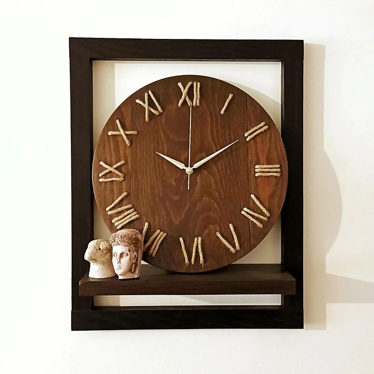 Udan Rope Wooden Wall Clock