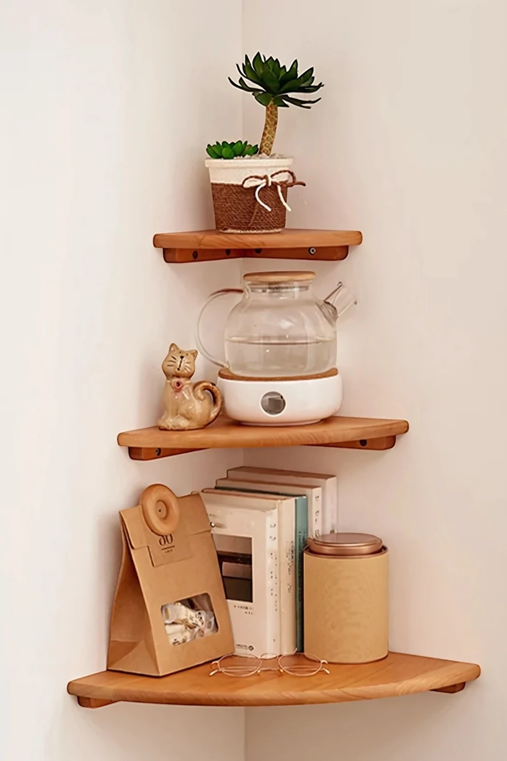 Tila El Yapımı Ahşap Raf - Medium