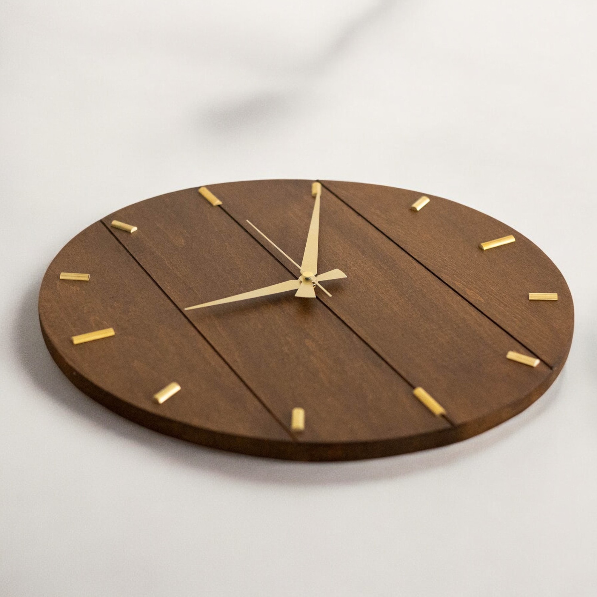 WOAA Industrial Design Wooden Wall Clock