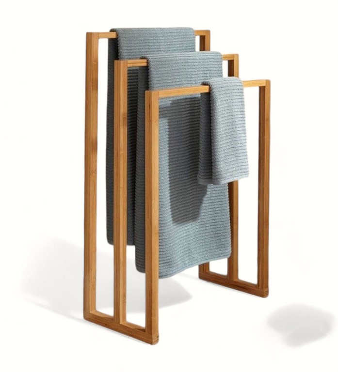 Layla 3 Level Wooden Towel Rack