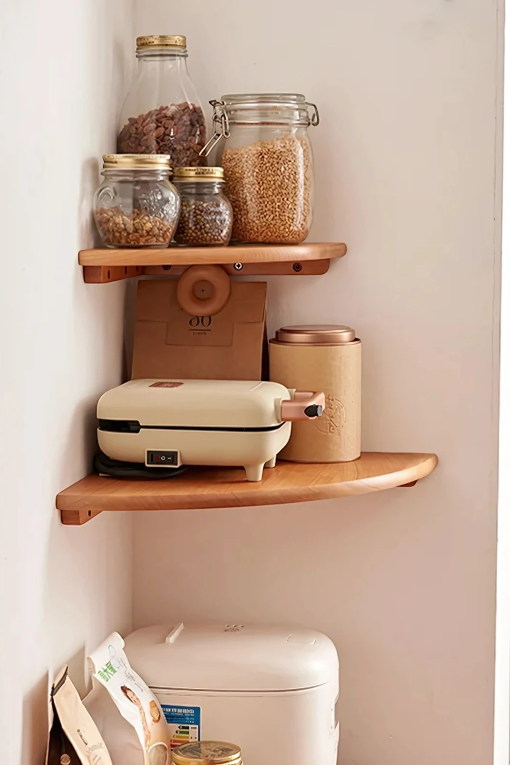 Tila El Yapımı Ahşap Raf 3'lü Set