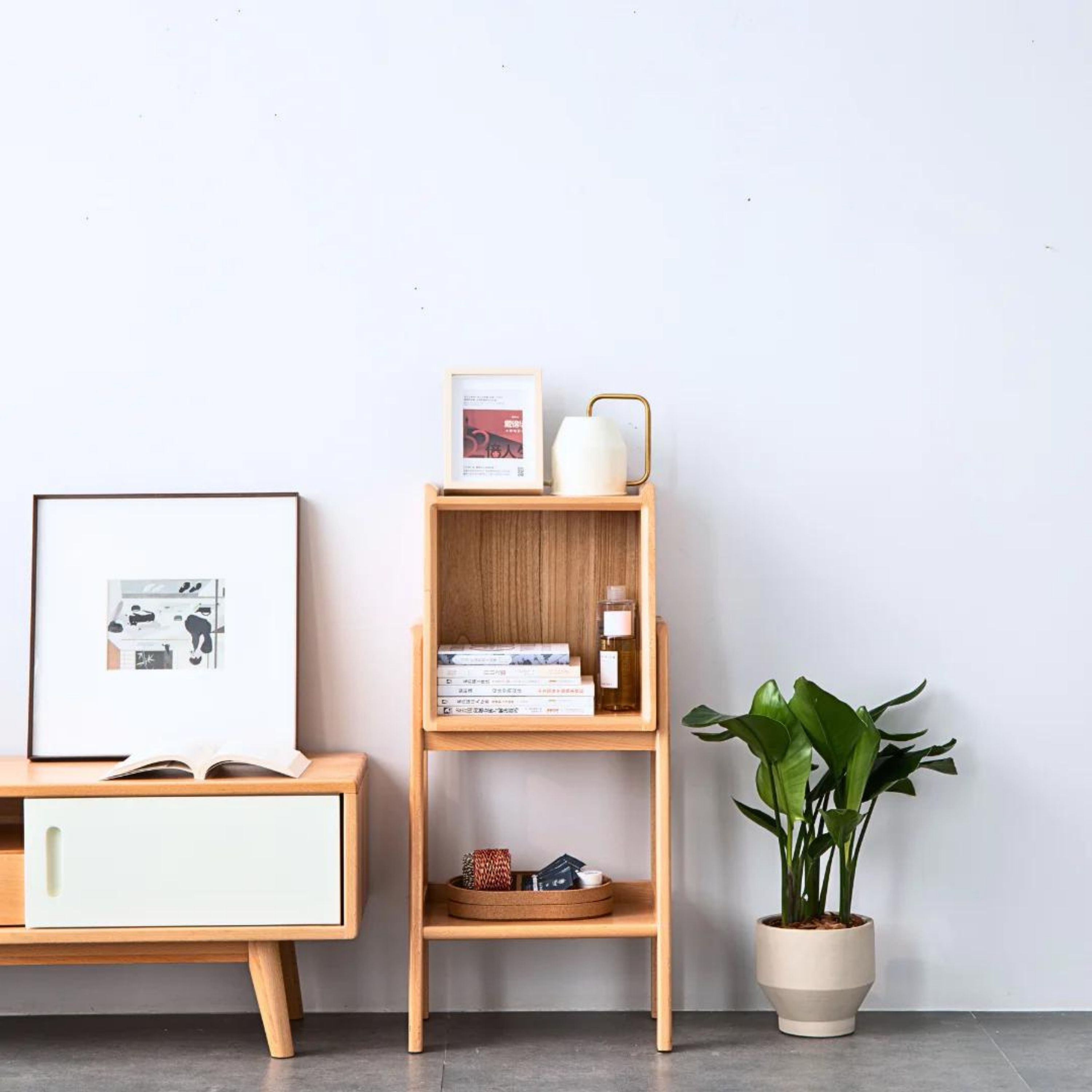 Sine Handmade Wooden Shelf - Organizer