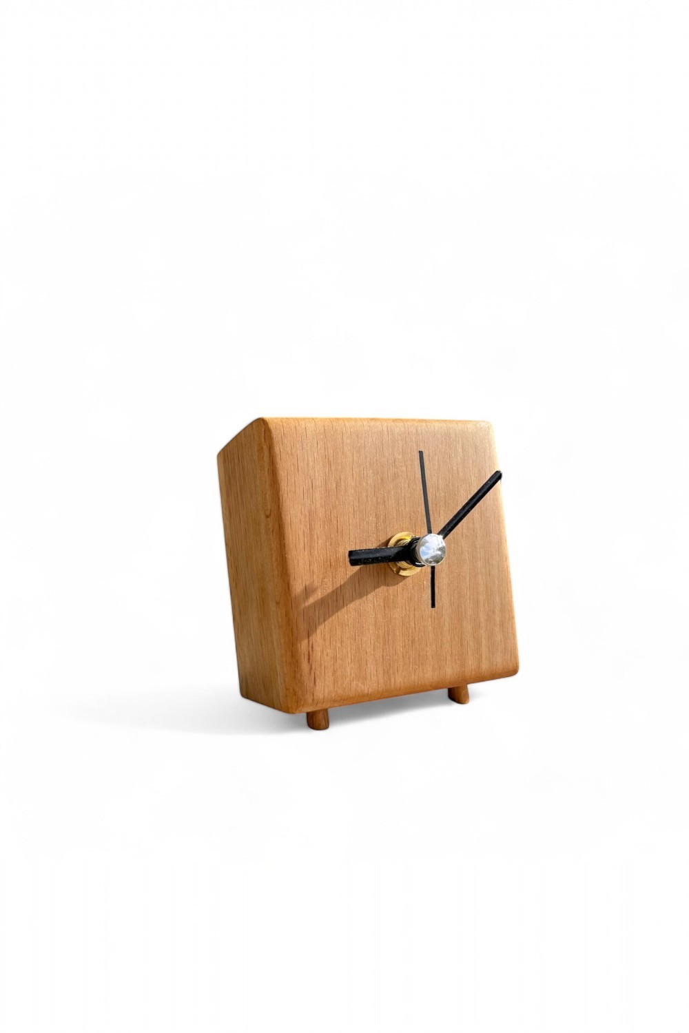 Minion Handmade Solid Wood Table Clock