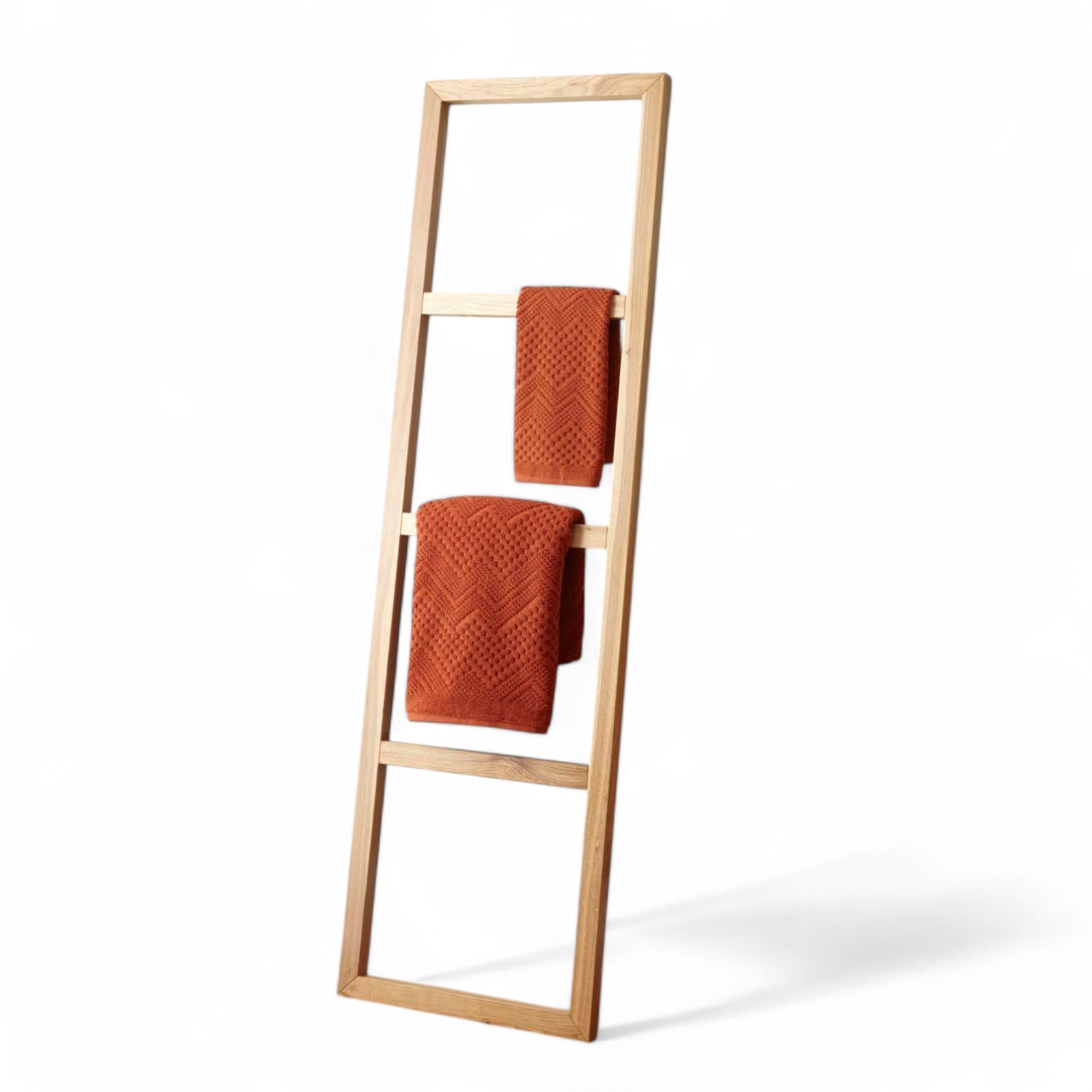 Stokes Teak Handmade Wooden Ladder Towel Holder