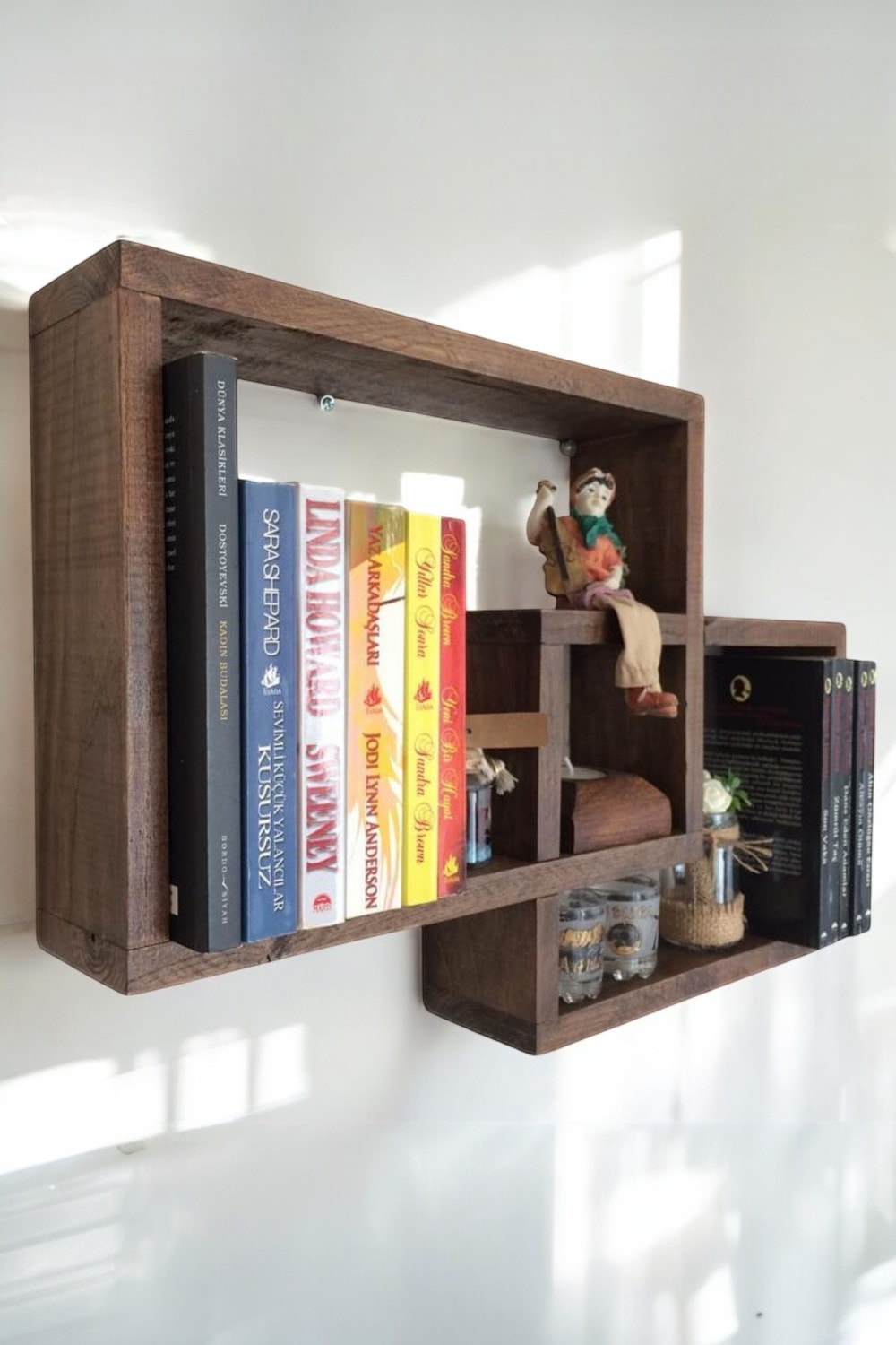 Vune El Yapımı Ahşap Raf