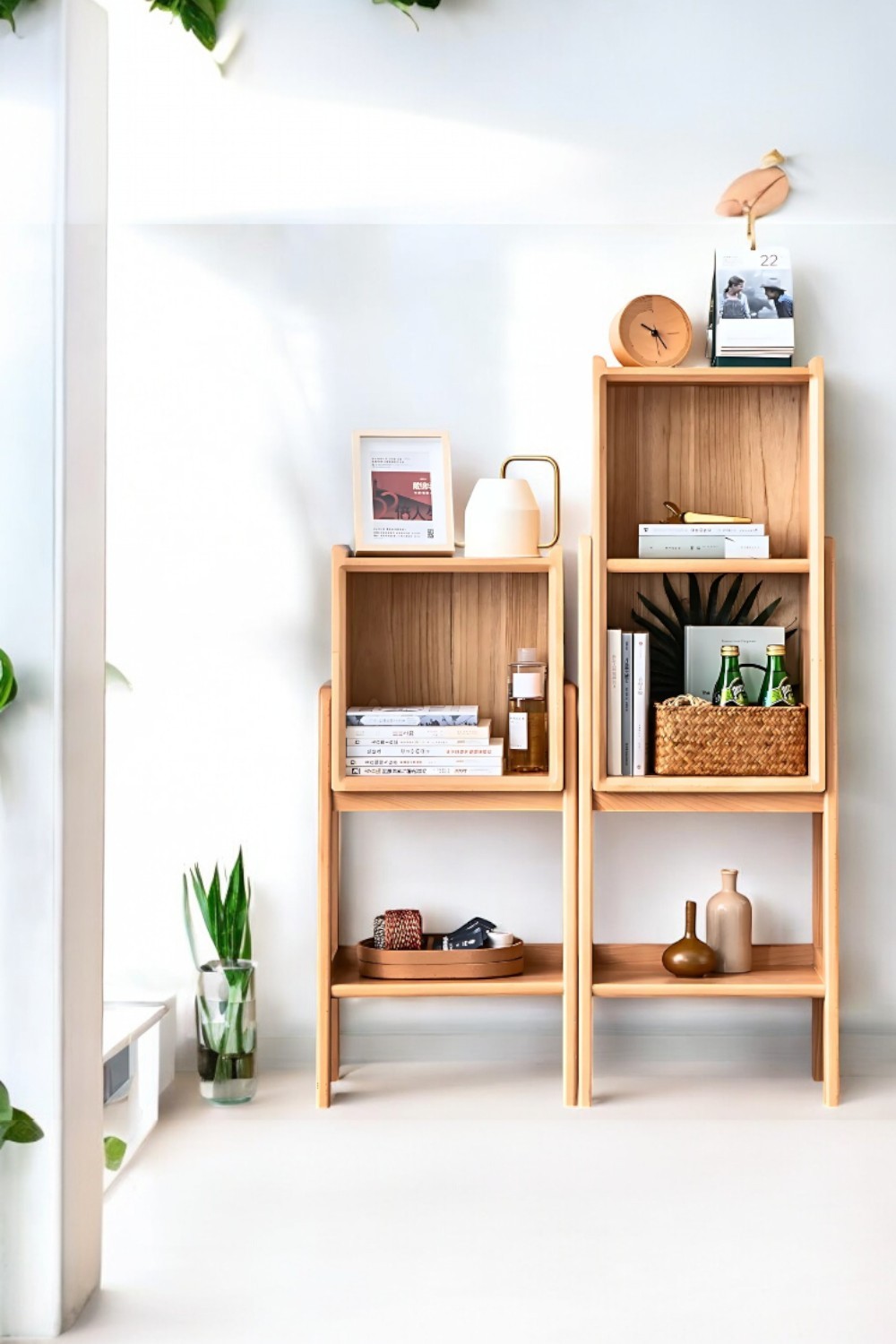 Sine Handmade Wooden Shelf - Organizer - Medium