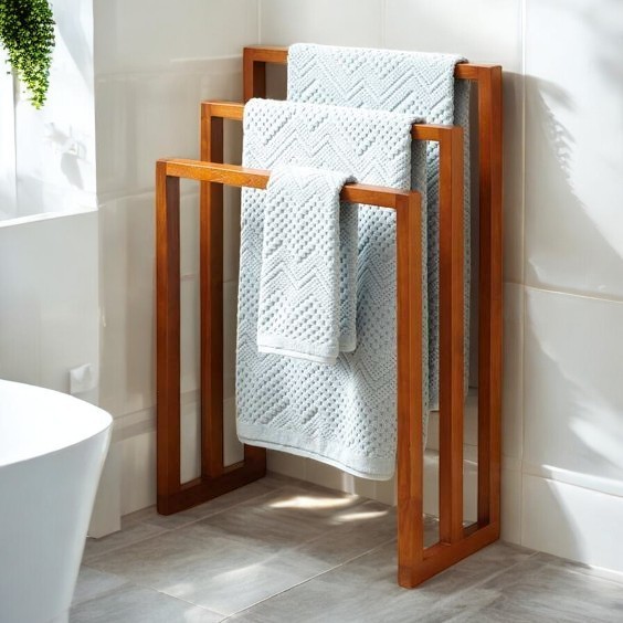 Layla 3 Level Wooden Towel Rack