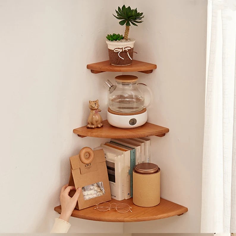 Tila Handmade Wooden Shelf Set of 3