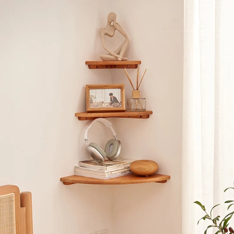 Tila Handmade Wooden Shelf Set of 3