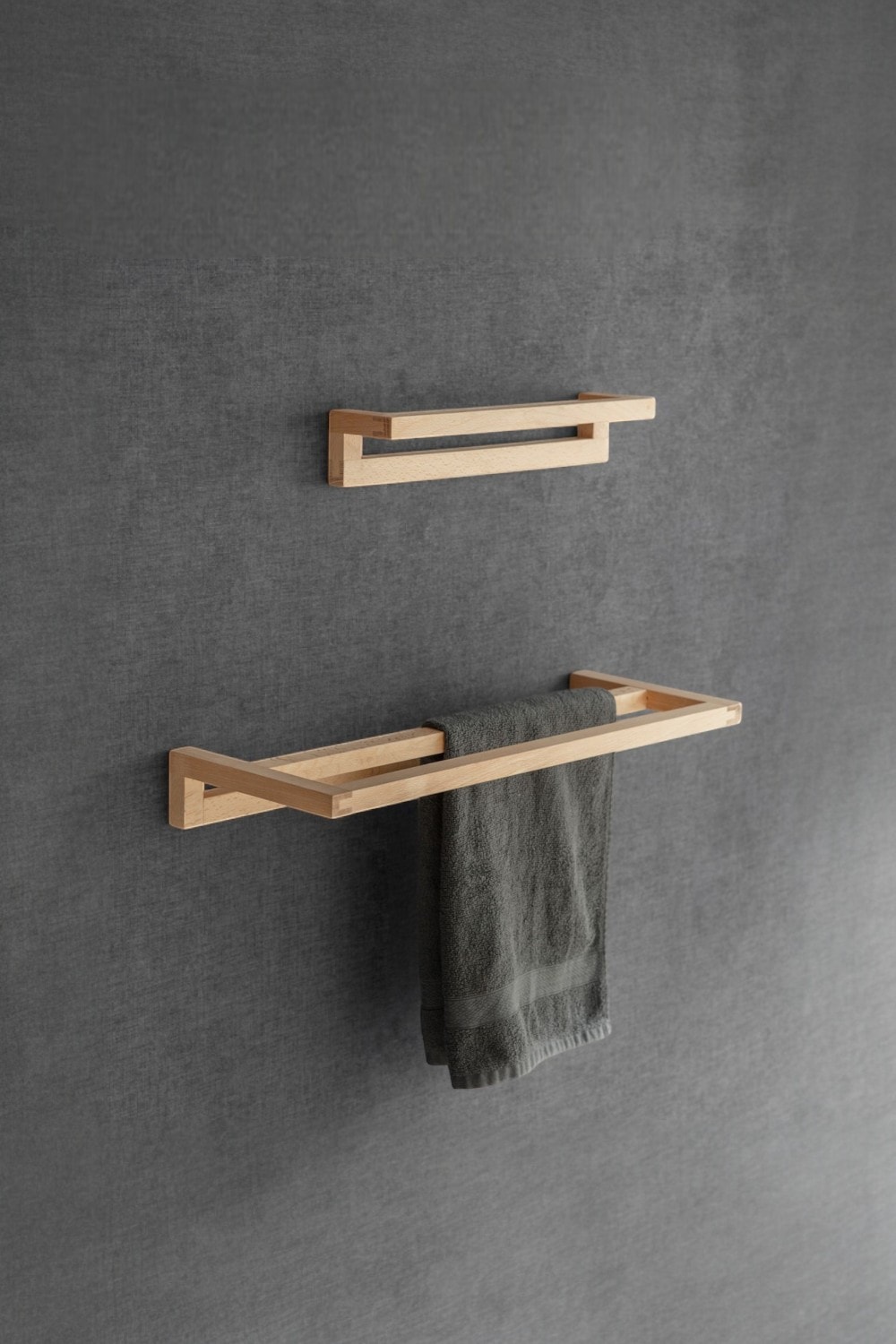 Grove Handmade Wooden Towel Holder - Single
