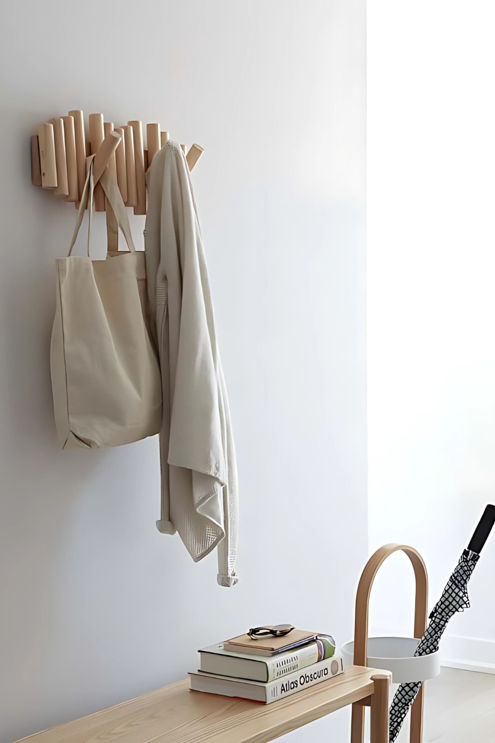 Kanto Handmade Wooden Hanger - Natural