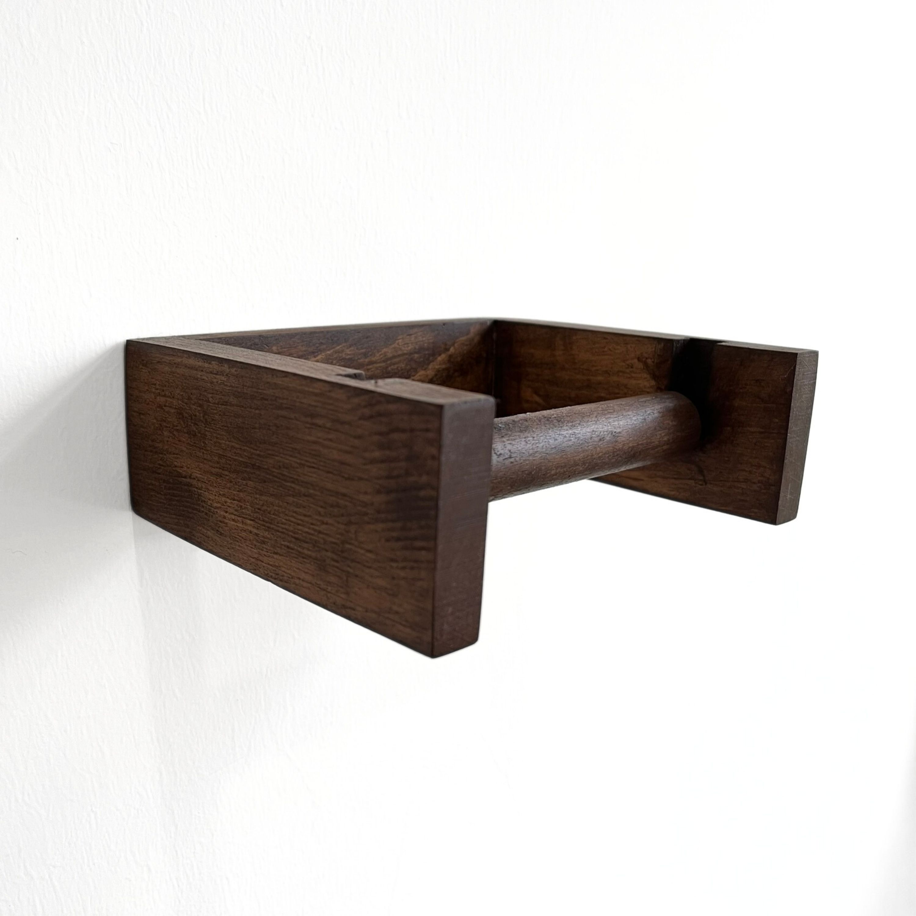 Handmade Solid Wood Bathroom Set - Walnut