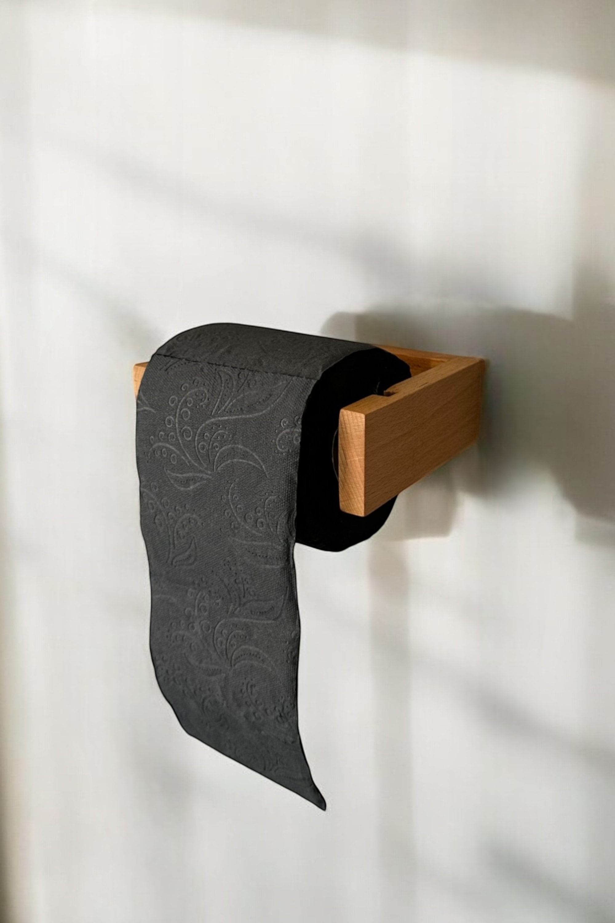 Handmade Solid Wood Bathroom Set - Walnut