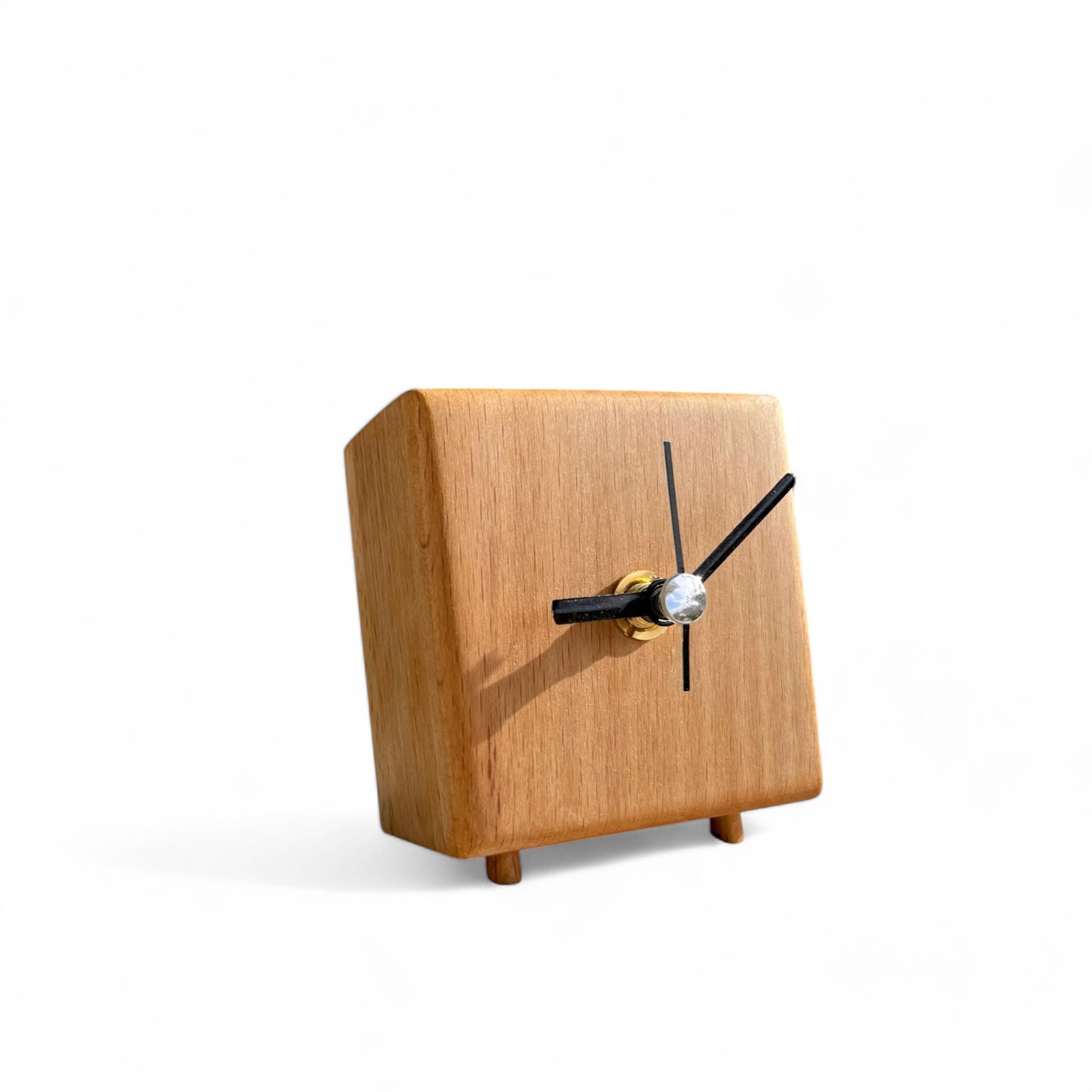 Minion Handmade Solid Wood Table Clock
