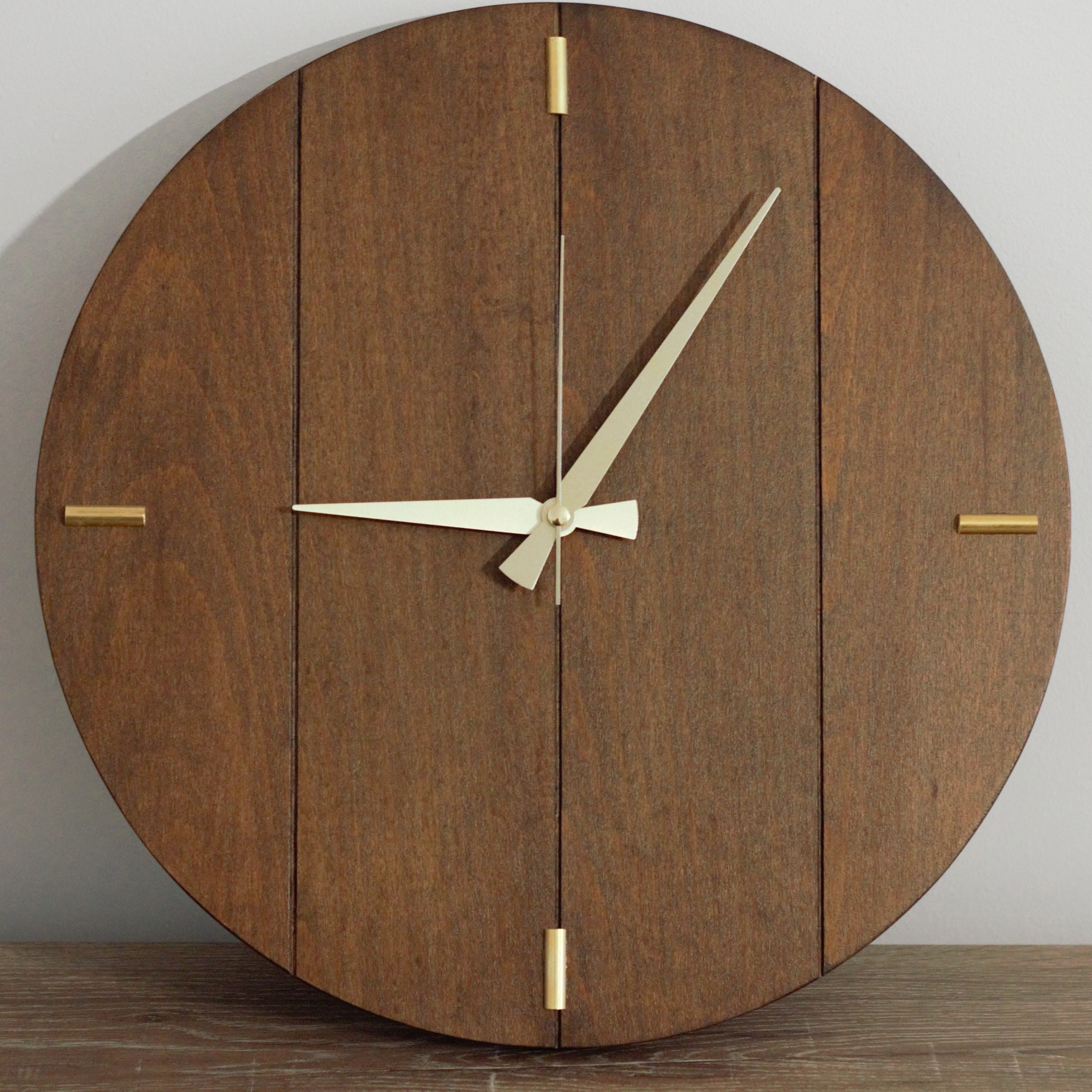 WOAA Industrial Design Wooden Wall Clock