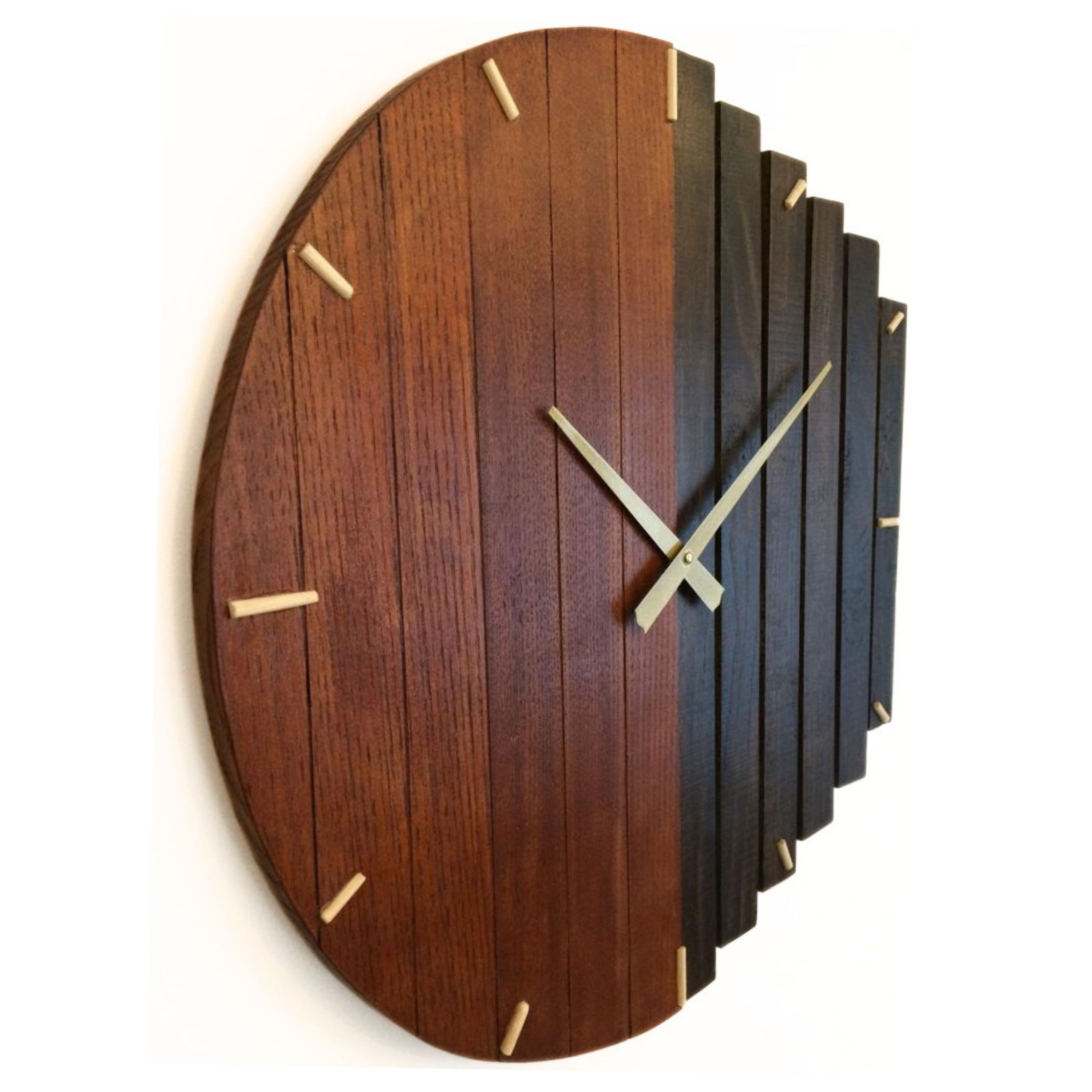 Industrial Design Wooden Wall Clock