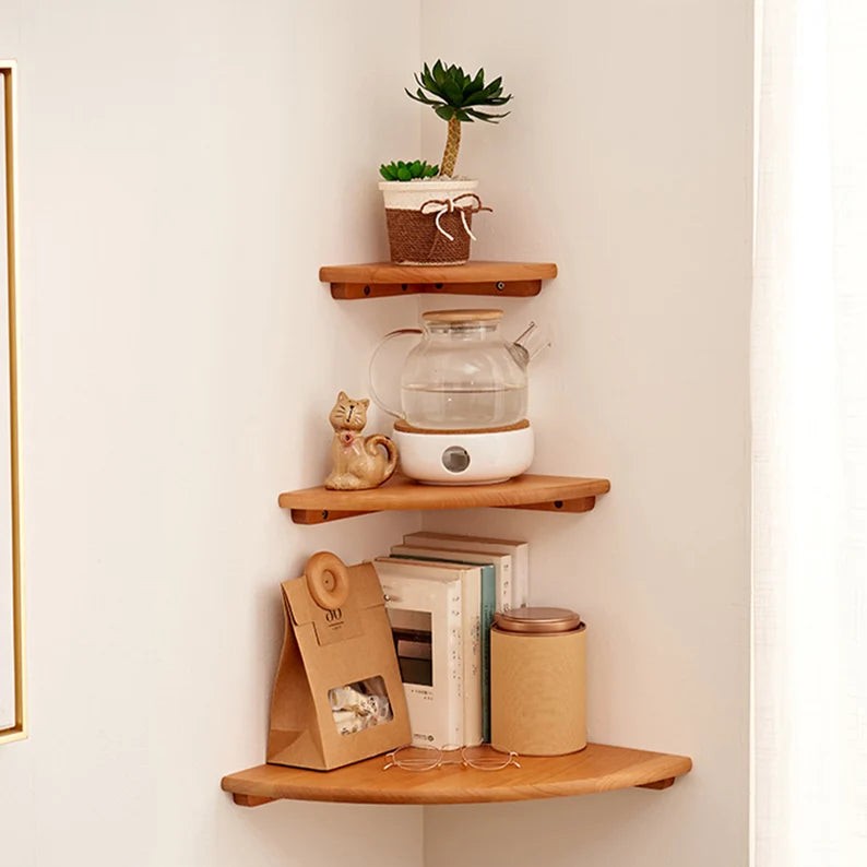 Tila Handmade Wooden Shelf Set of 3