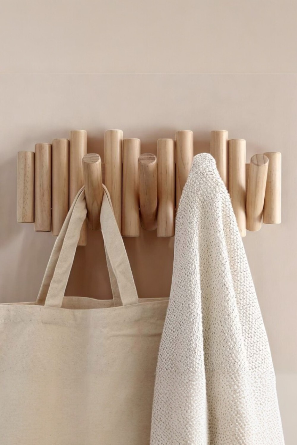 Kanto Handmade Wooden Hanger - Natural