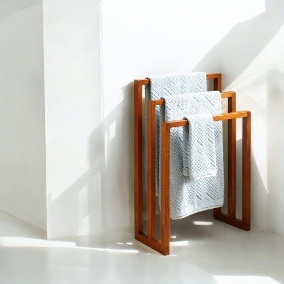 Layla 3 Level Wooden Towel Rack