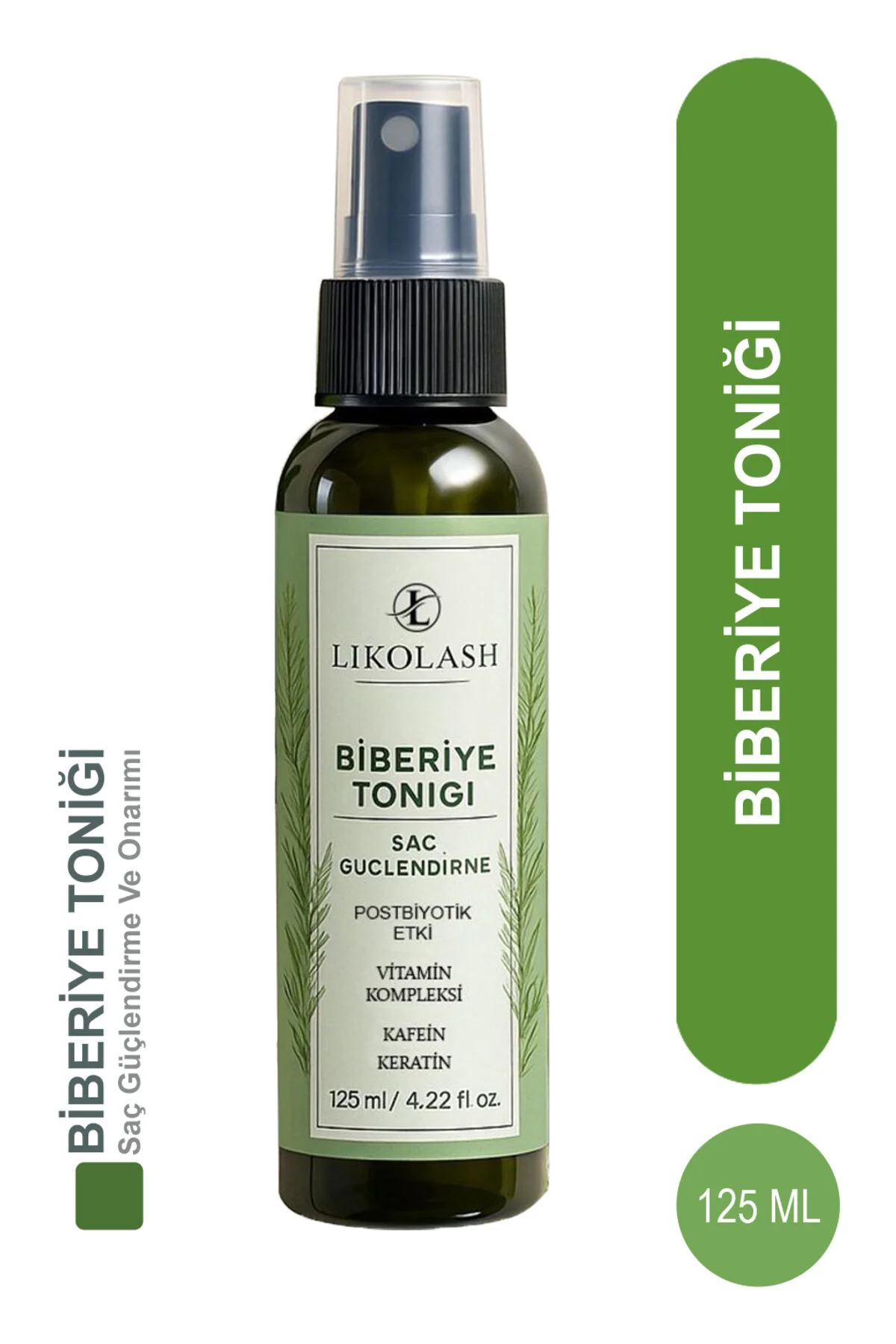 Likolash Biberiye Suyu Dökülme Karşıtı ve Hızlı Saç Uzatma Etkili Saç Toniği 125 ml