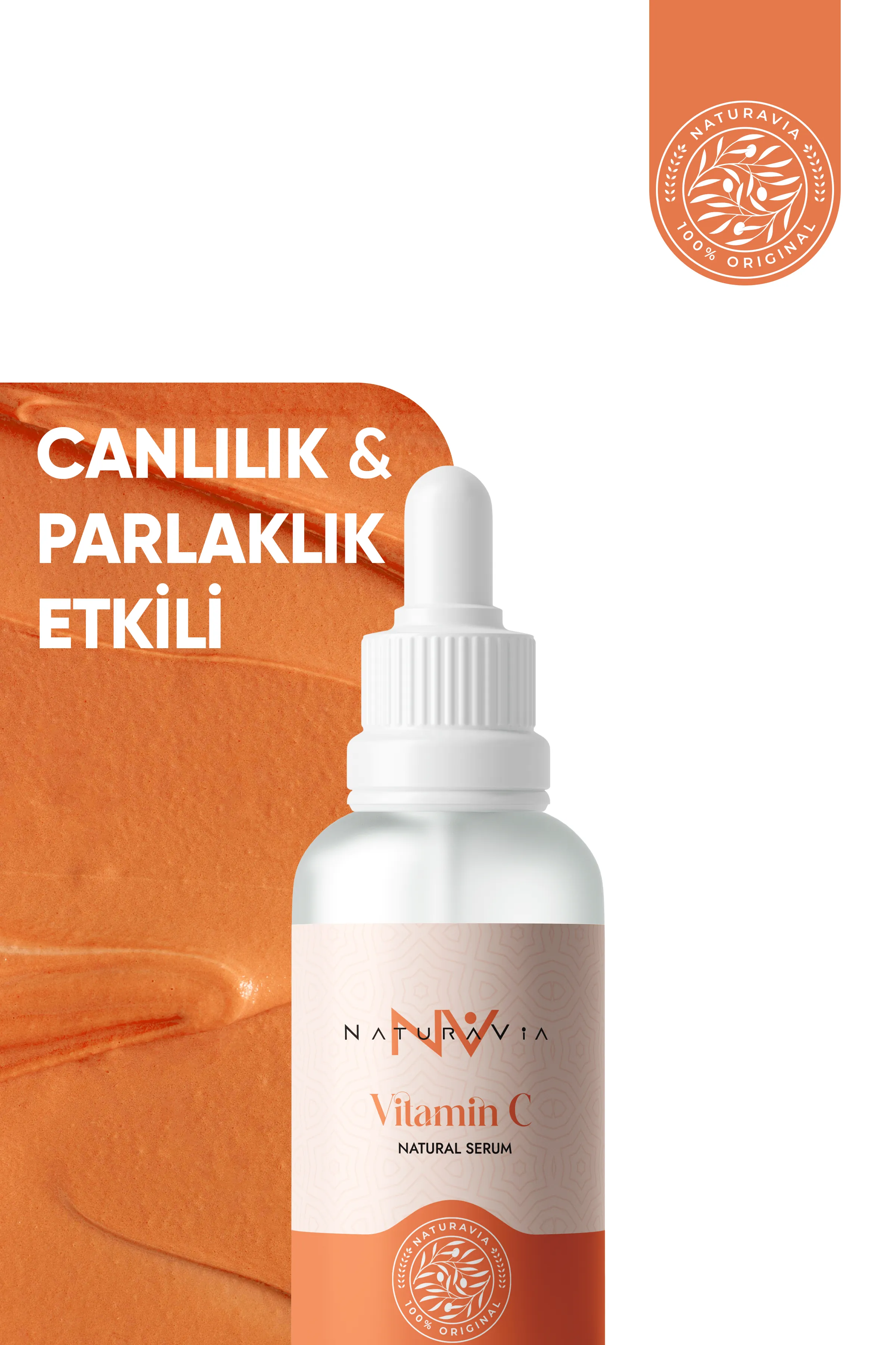 Aydınlatıcı & Cilt Toni Eşitleyici Vitamin C Serum 30 ml – Leke Karşıtı, Parlaklık Verici Bakım | Tüm Cilt Tipleri İçin
