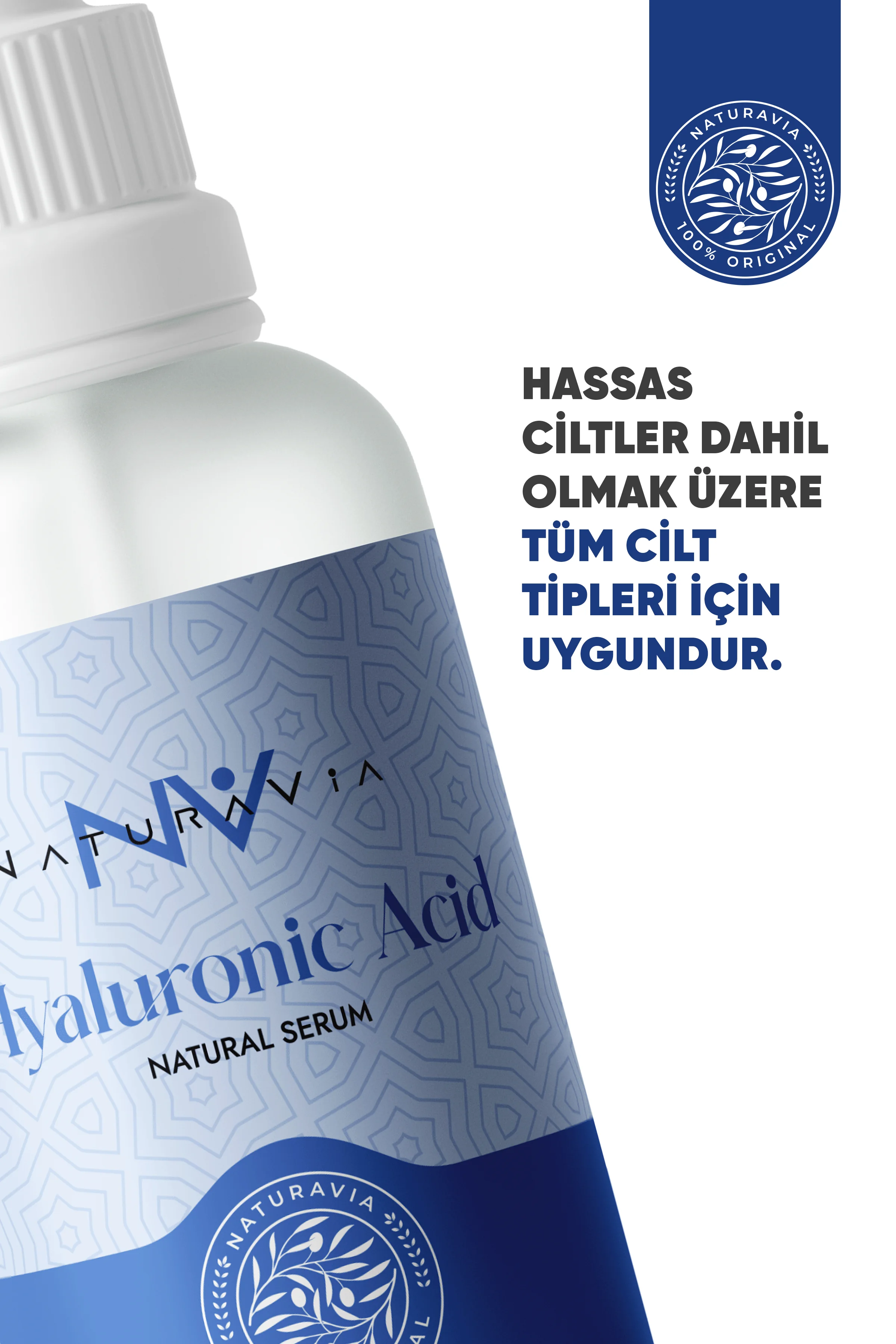 Yoğun Nemlendirici & Dolgunlaştırıcı Hyalüronik Asit Serum 30 ml – Tüm Cilt Tipleri İçin | Derin Nem & Genç Görünüm